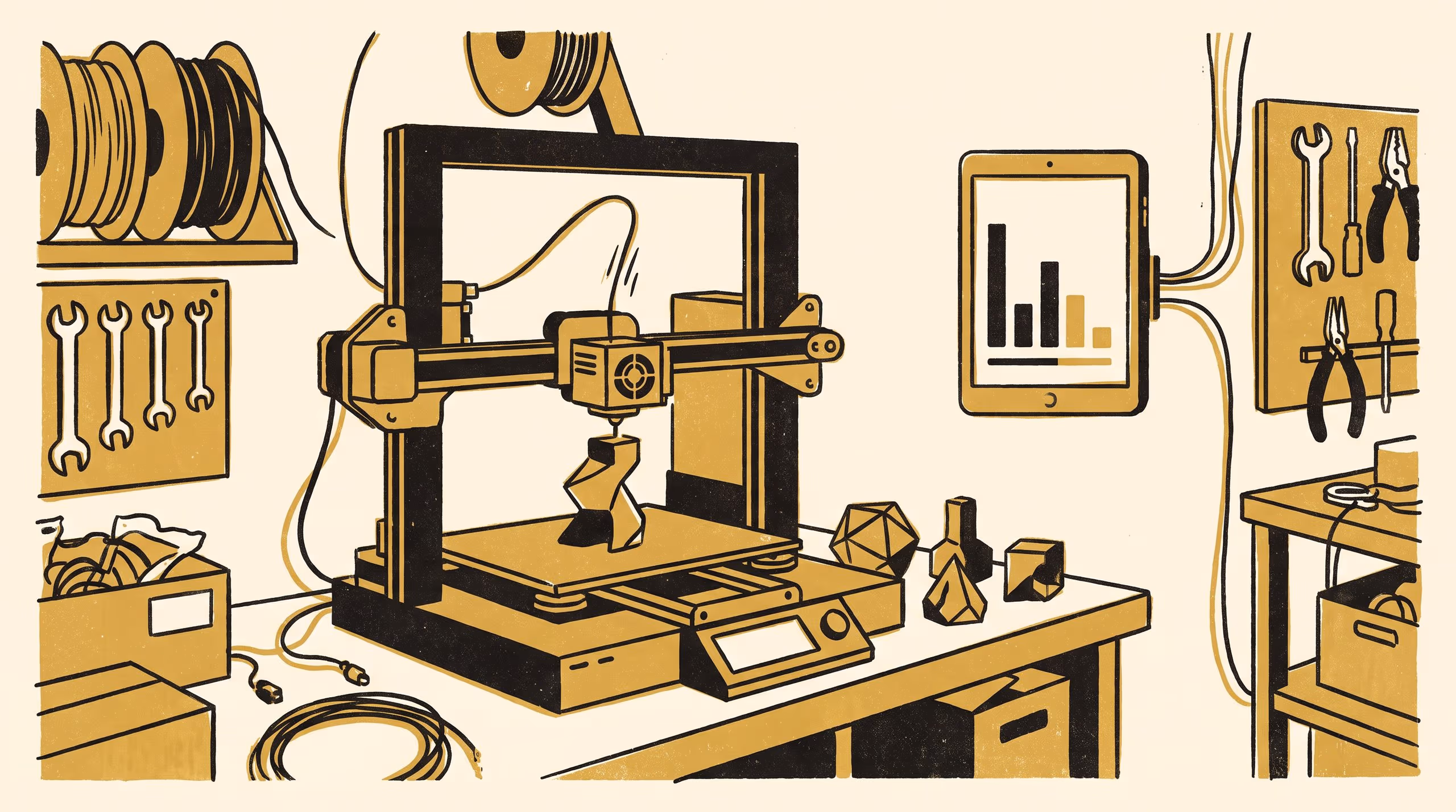 Illustration for Scheduling Fairness at Queue Depth One: A Cluster-Computing Job Scheduler Deployed on a Community Makerspace's Single 3D Printer