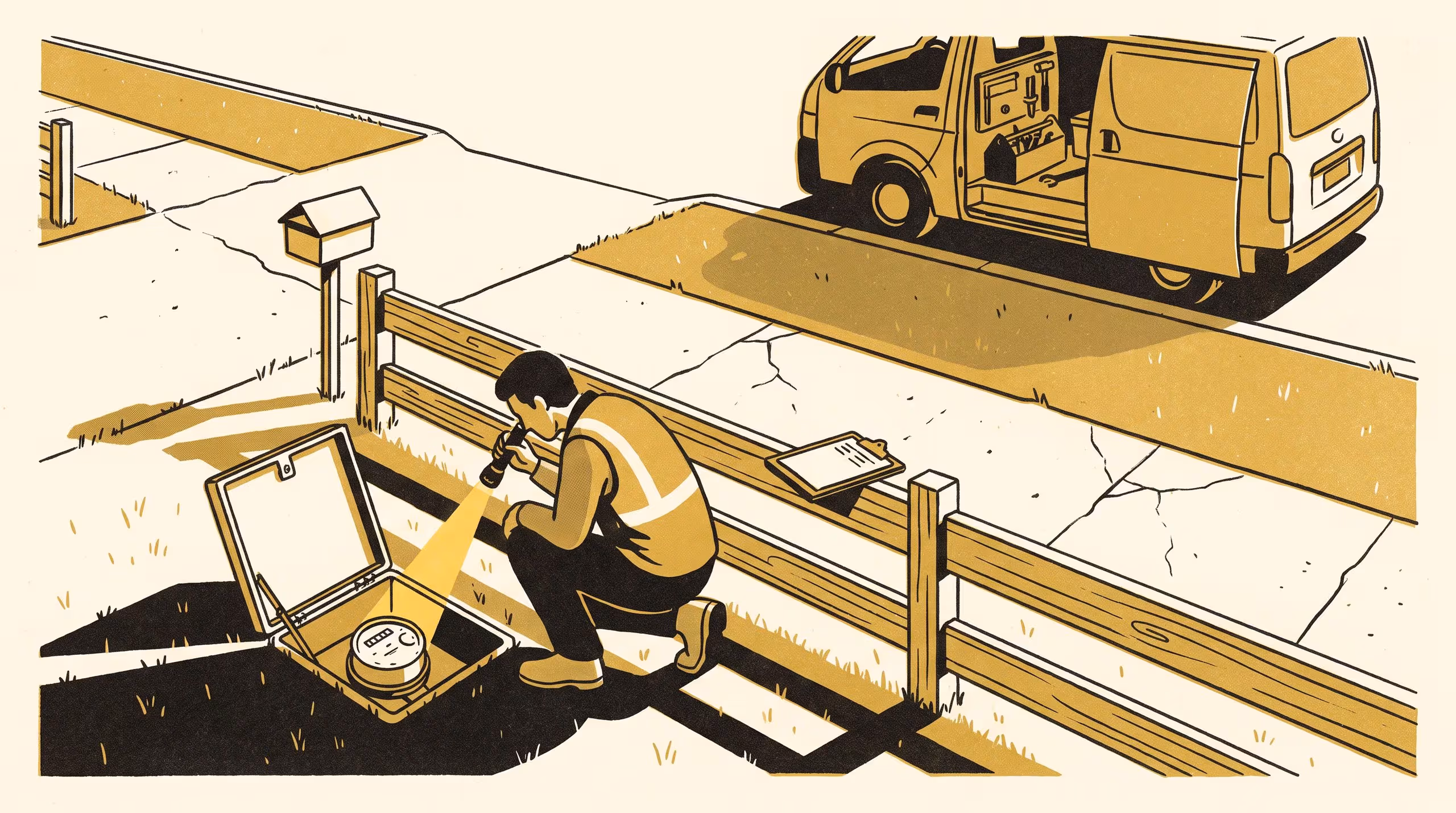 Illustration for The Number Arrives Either Way: A Pre-Registered Null Association Between Depot Read-Completeness and Manual Meter-Reading Accuracy Across 14 Depots and 96 Readers