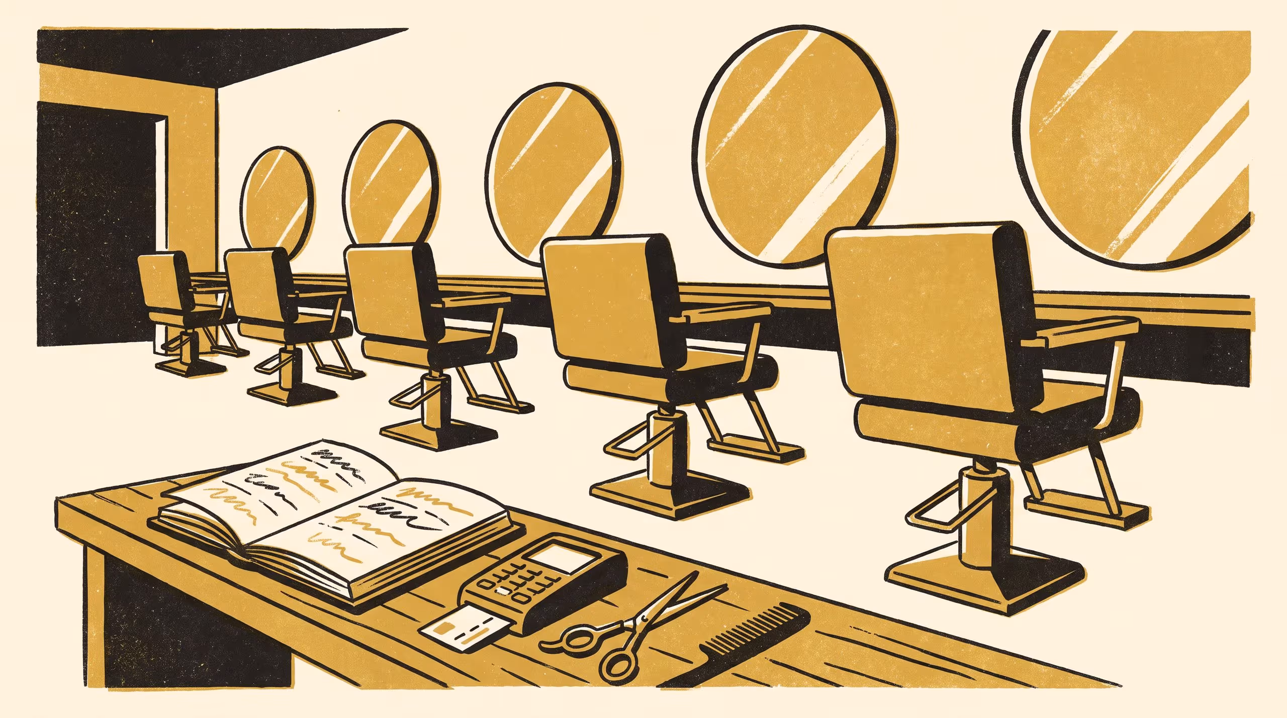 Illustration for Twenty Dollars, No Difference: A Cluster-Randomised Trial of Booking Deposits Across 38 Hair Salons, Against the Before-and-After Figure That Steered the Rollout