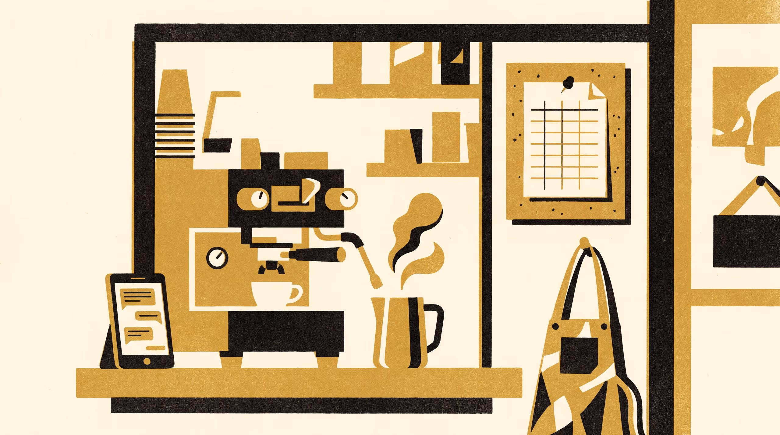 Illustration for Formalising the Group Chat: A Mixed-Methods Study of Café Shift-Swap Claim Latency