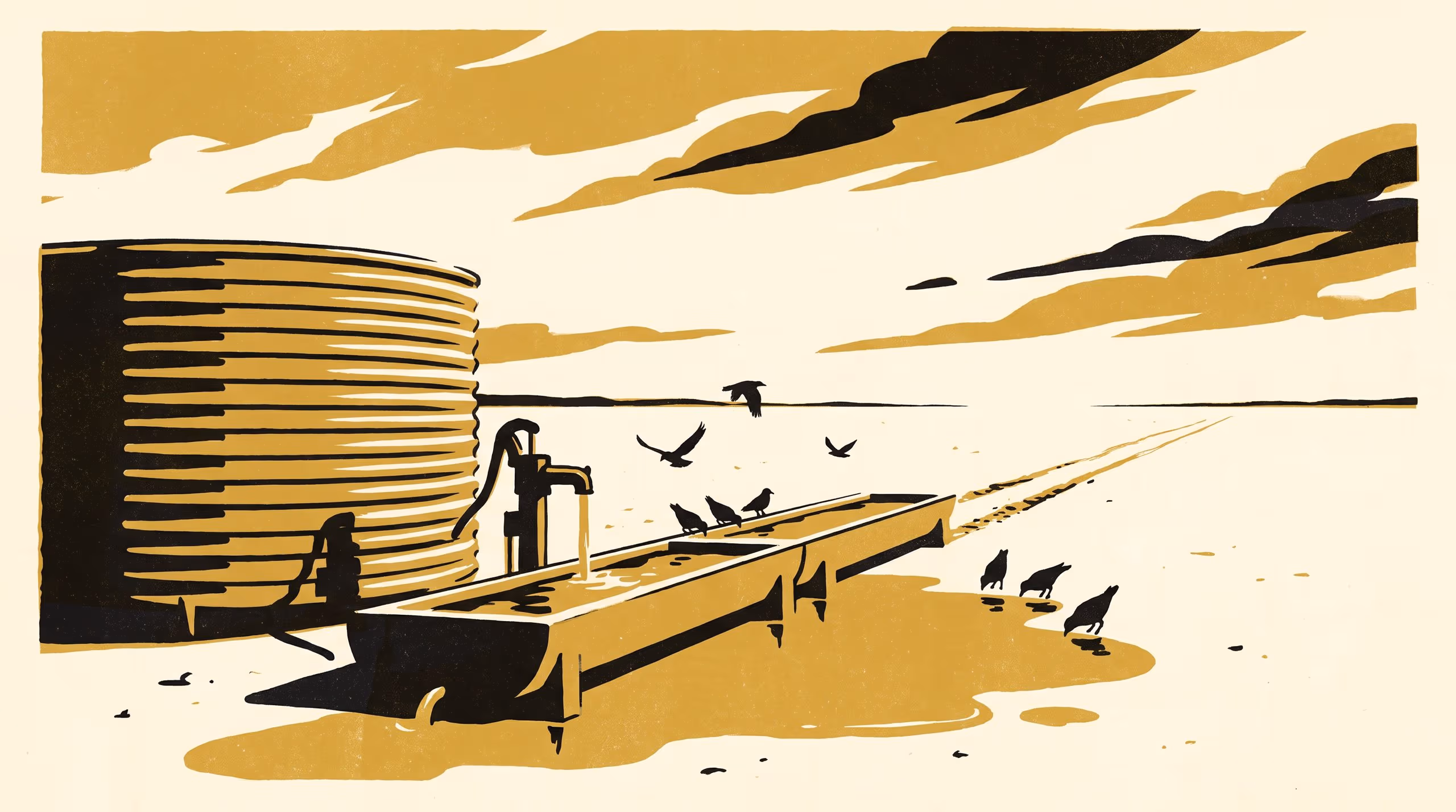 Illustration for Where the Trough Overflows: Illegal Bird-Trapping Sign at Artificial Water Points in a Semi-Arid Pastoral District