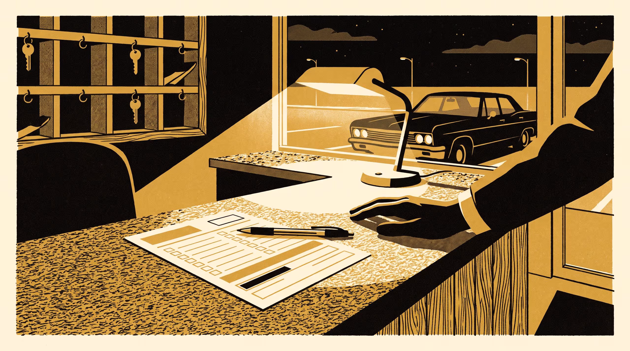 Illustration for For Insurance, Probably: An Interview Study of Field Purpose on the Independent Motel Check-In Card, and Its Uptake as a Provenance Annotation