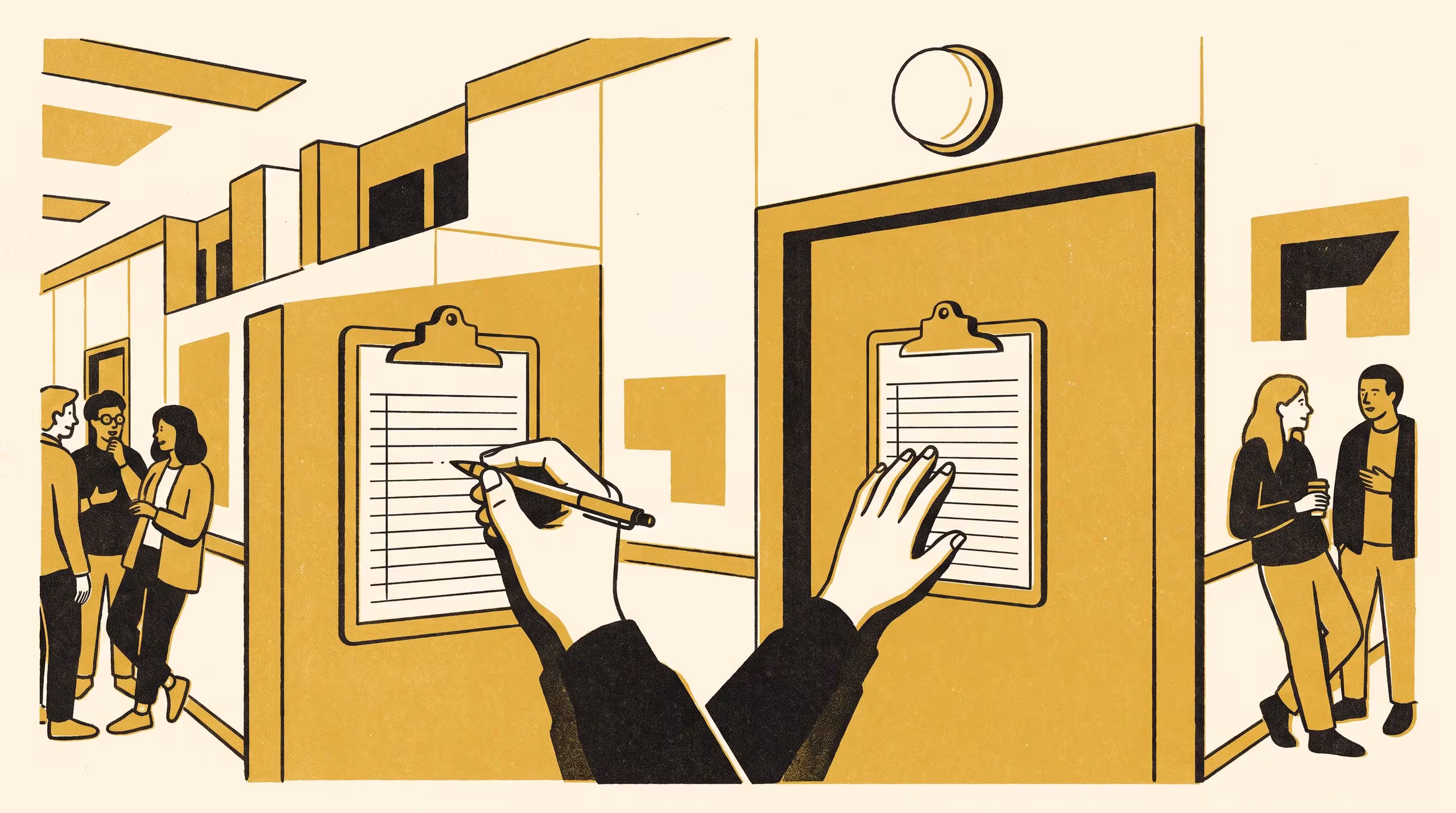 Illustration for Held, Not Signed: An Interview Study of How Campus Community-Radio Segment Slots Actually Change Hands