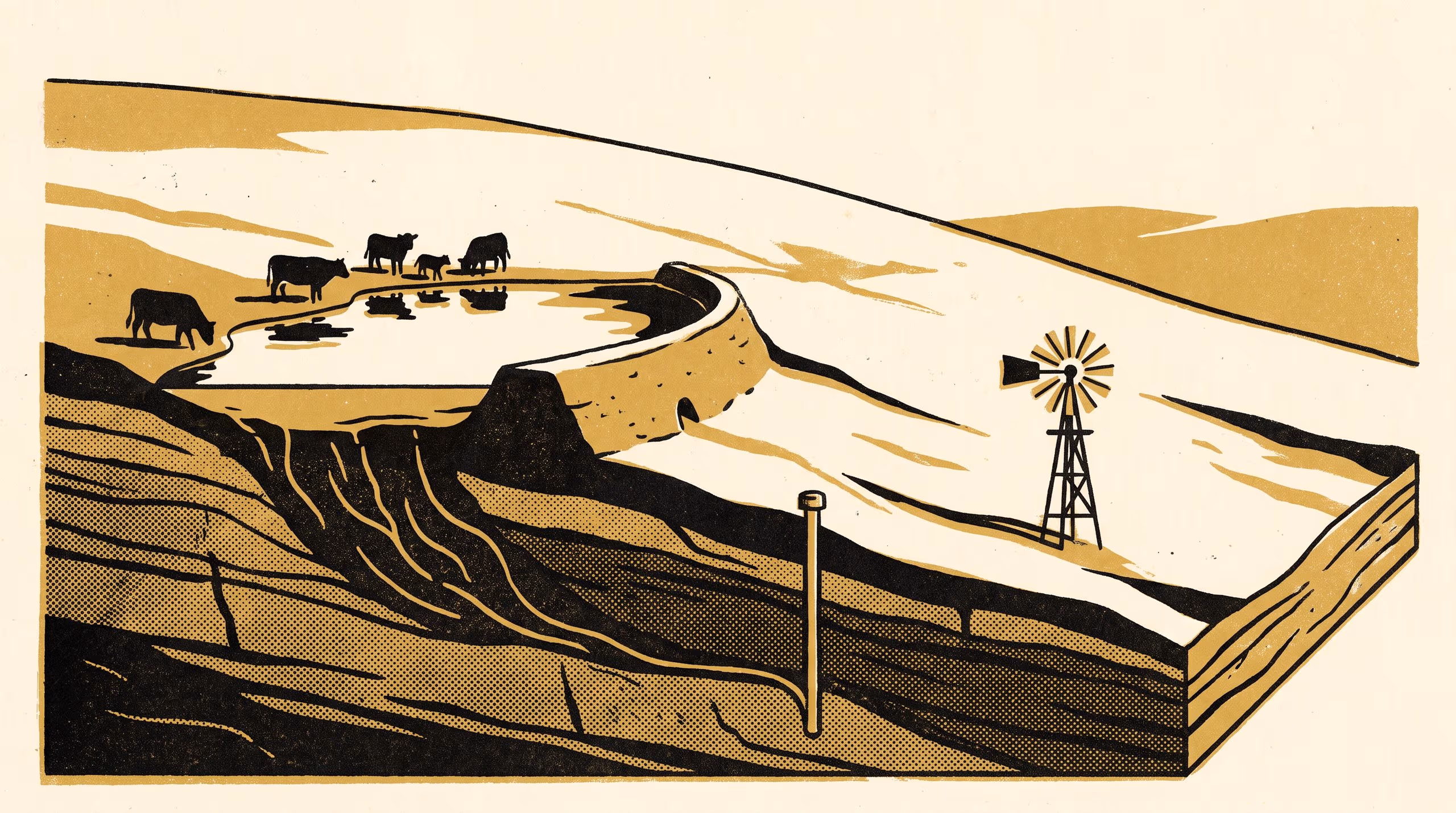 Illustration for The Dam Above the Bore: Seepage from Unlined Stock Dams as Dry-Season Recharge to a Weathered-Granite Aquifer