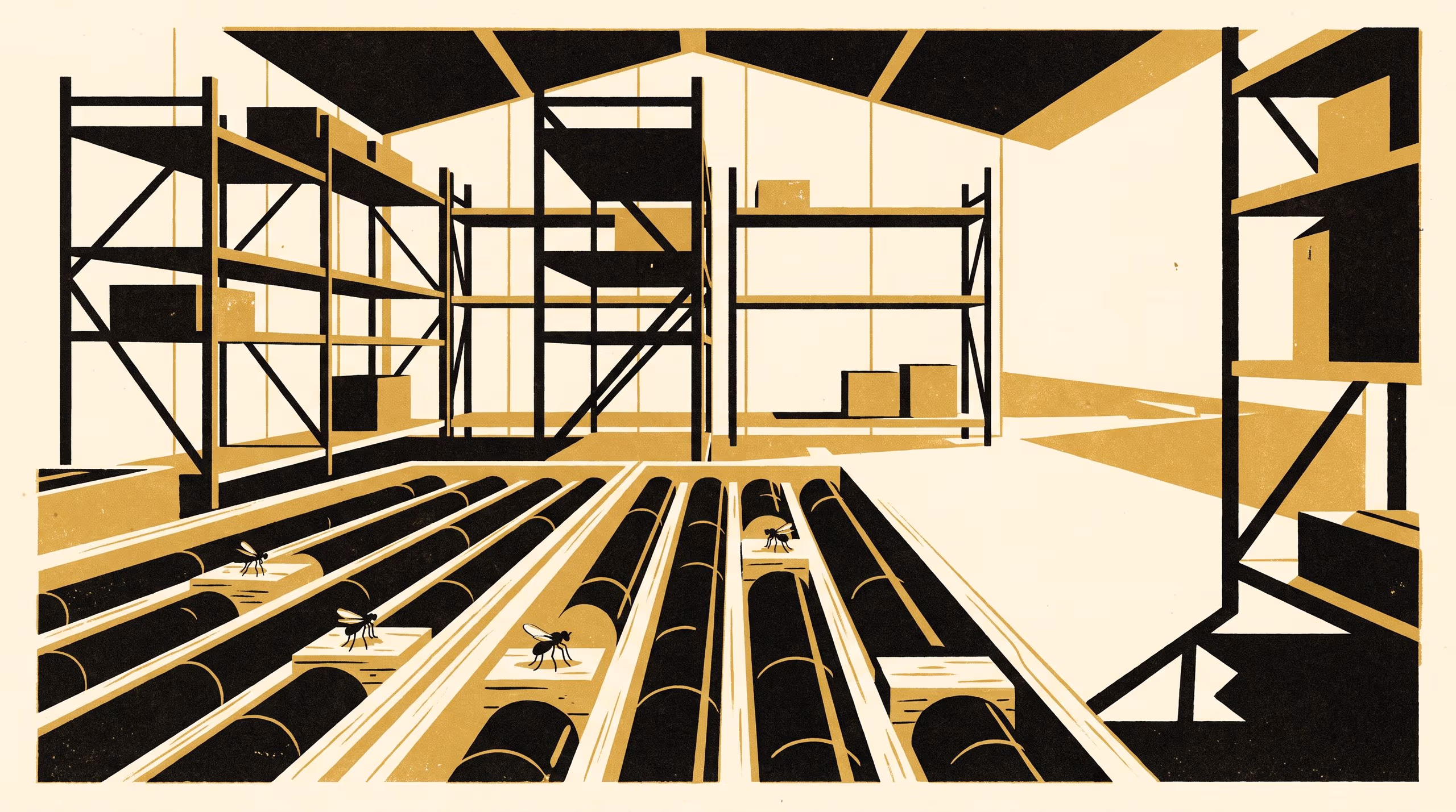 Illustration for Tenants of the Missing Metres: Territoriality on Core-Loss Blocks in an Undetermined Dolichopodid (Diptera: Dolichopodidae) of a Drill-Core Shed