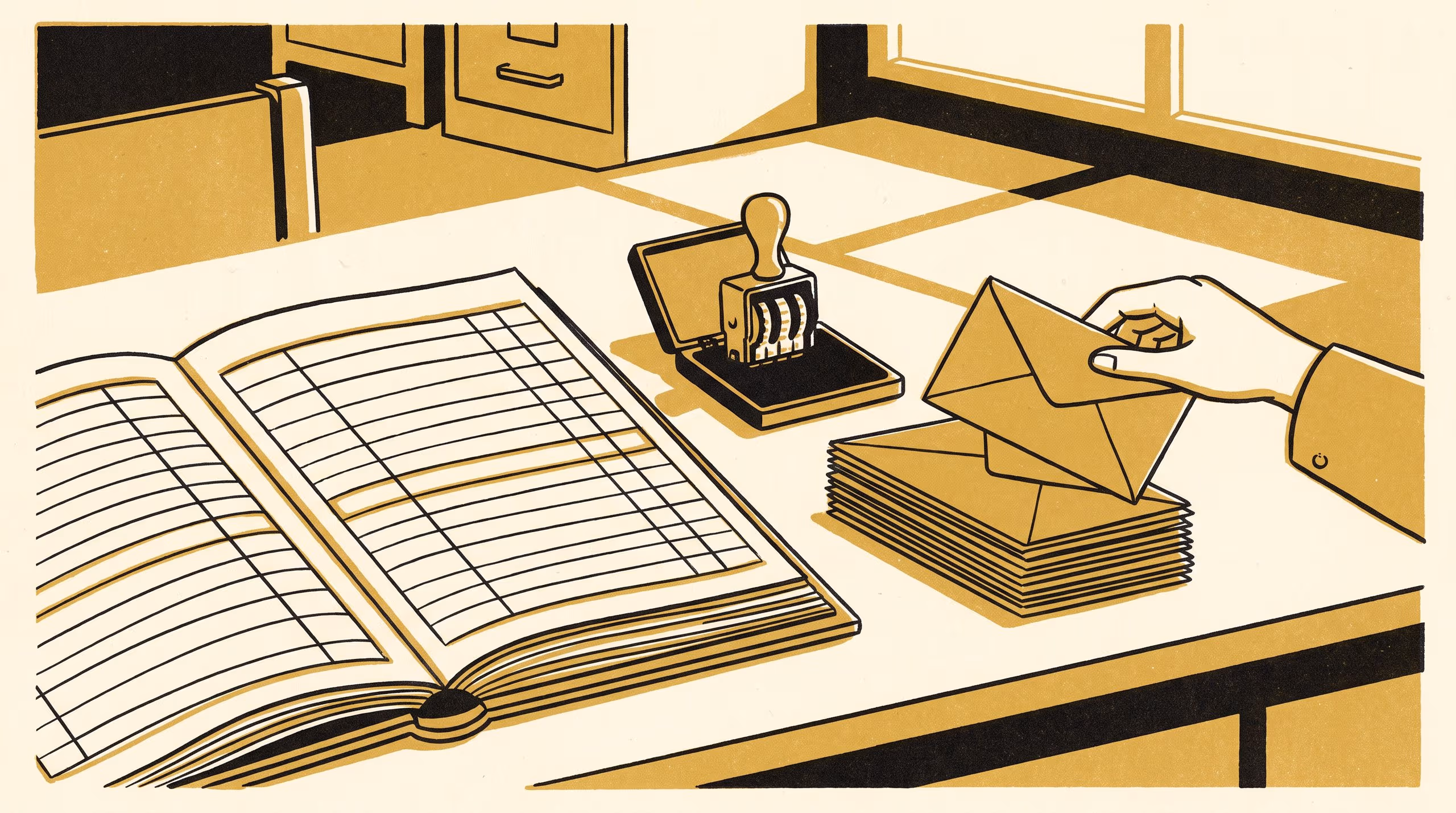 Illustration for No Number Before the Envelope: A Design Science Study of a Correspondence Register for a Small Licensing Office