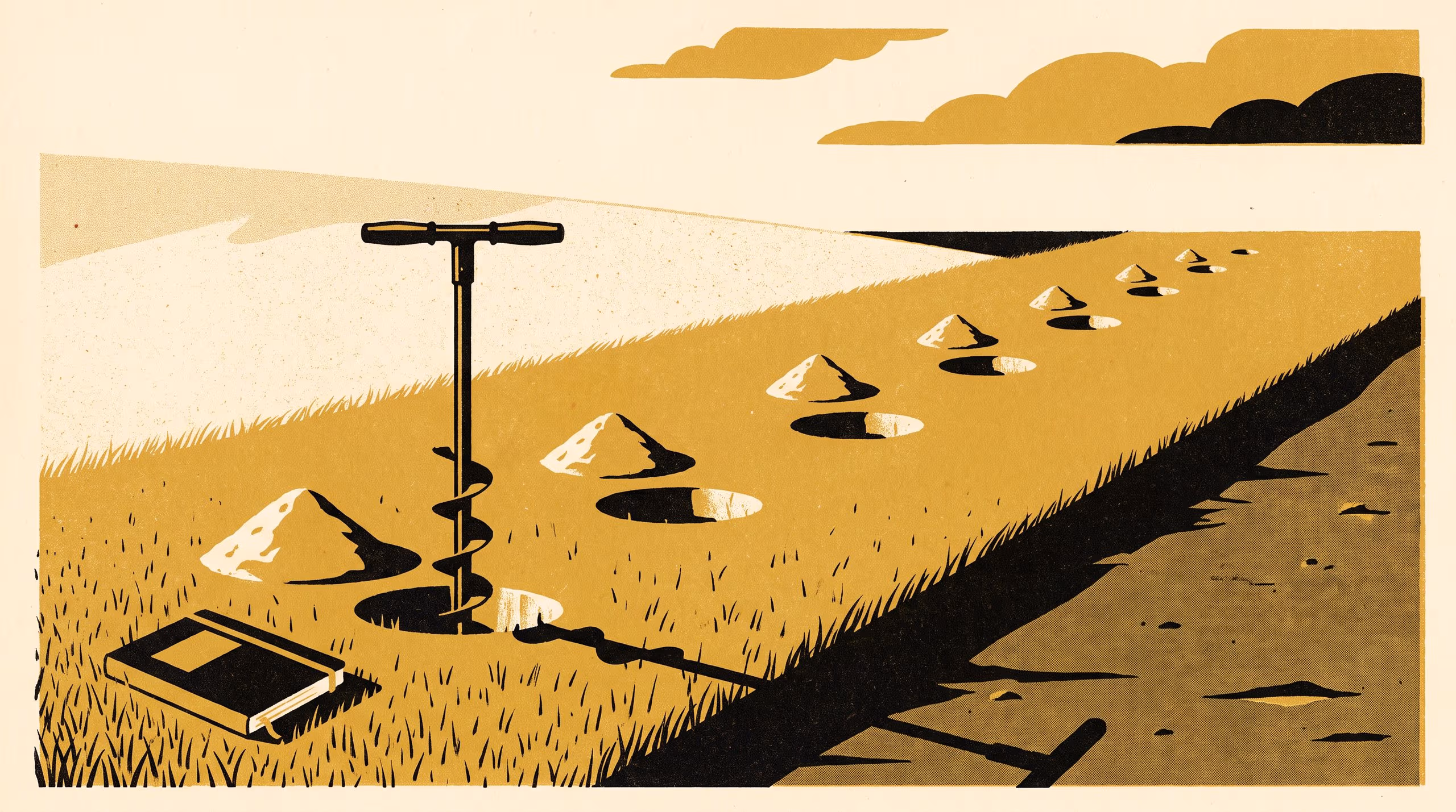 Illustration for One More Hole: A Stopping Rule for Locating a Soil Boundary by Auger Within a Fixed Field Day
