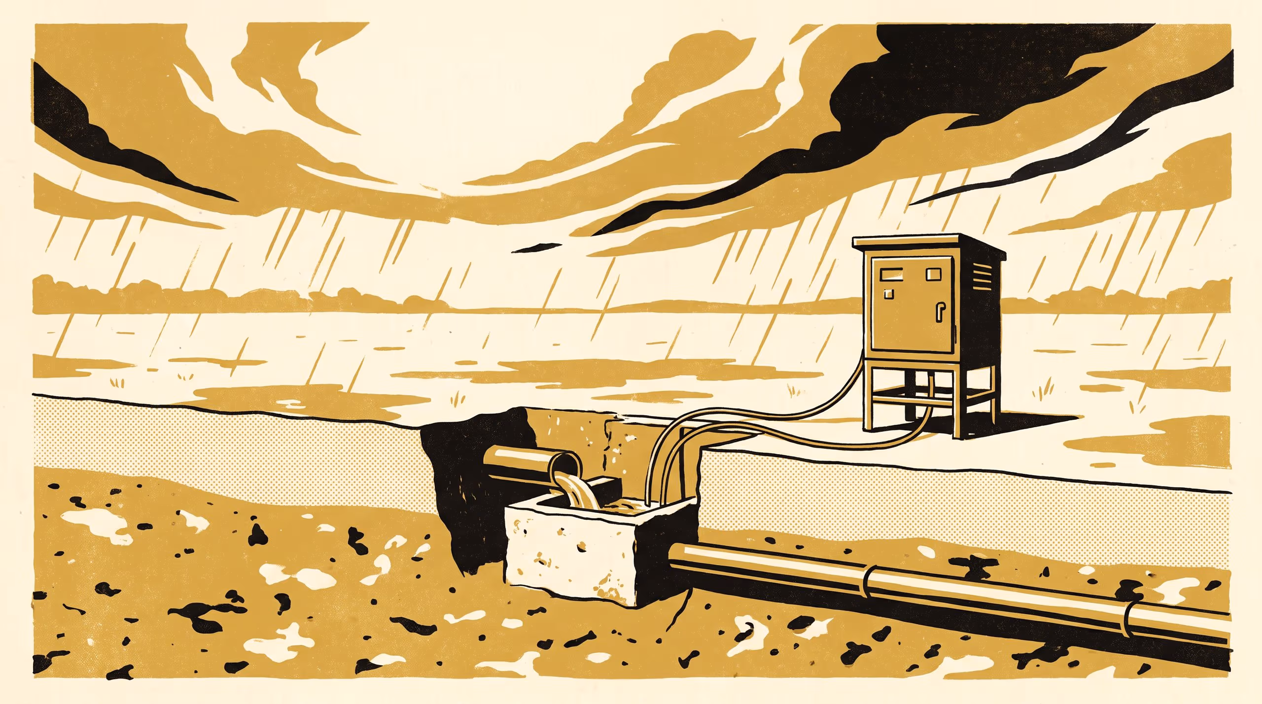 Illustration for Running with the Drain: One Winter of Nitrate Electroreduction on an Oxide-Derived Copper Cathode at a Subsurface Drain Outlet