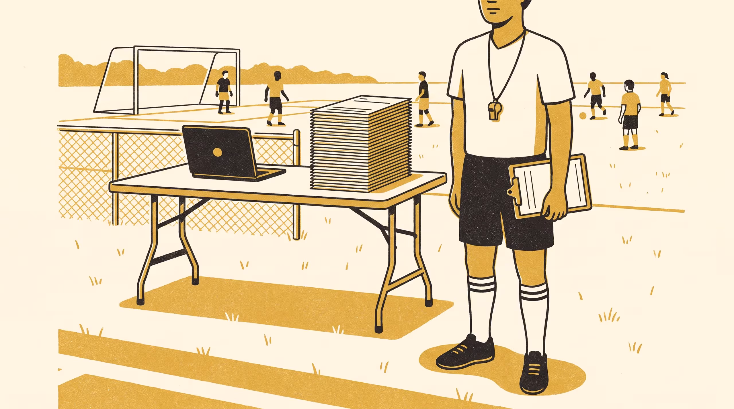 Illustration for One Row, Four Rates: Aggregation-Rule Sensitivity in a Junior Sports Association's Volunteer Umpire Accreditation Record