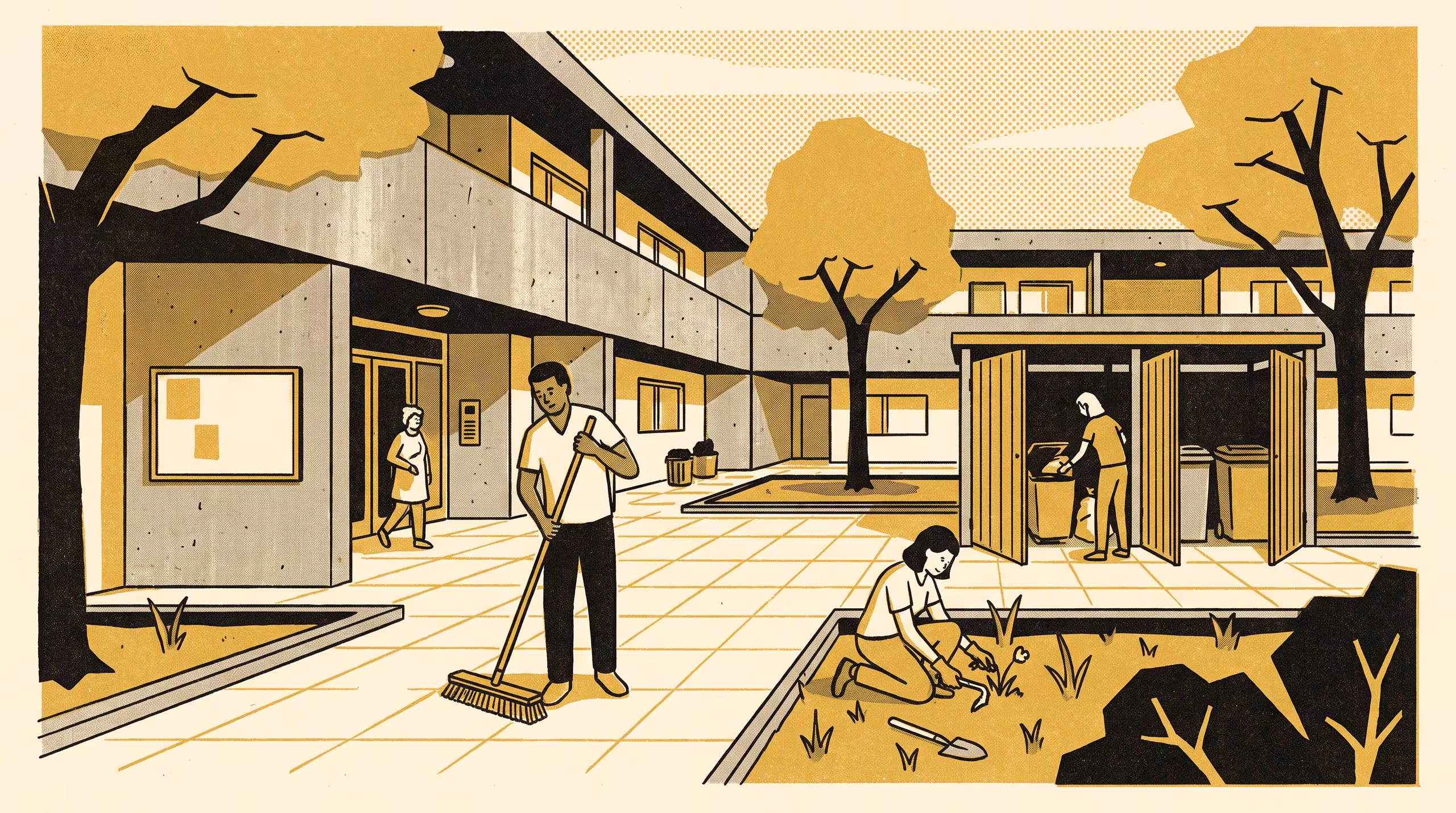 Illustration for Ticked Less, Weeded More: A Failed Replication of a Household Chore-Wheel Accountability Finding at Apartment-Block Working-Bee Scale