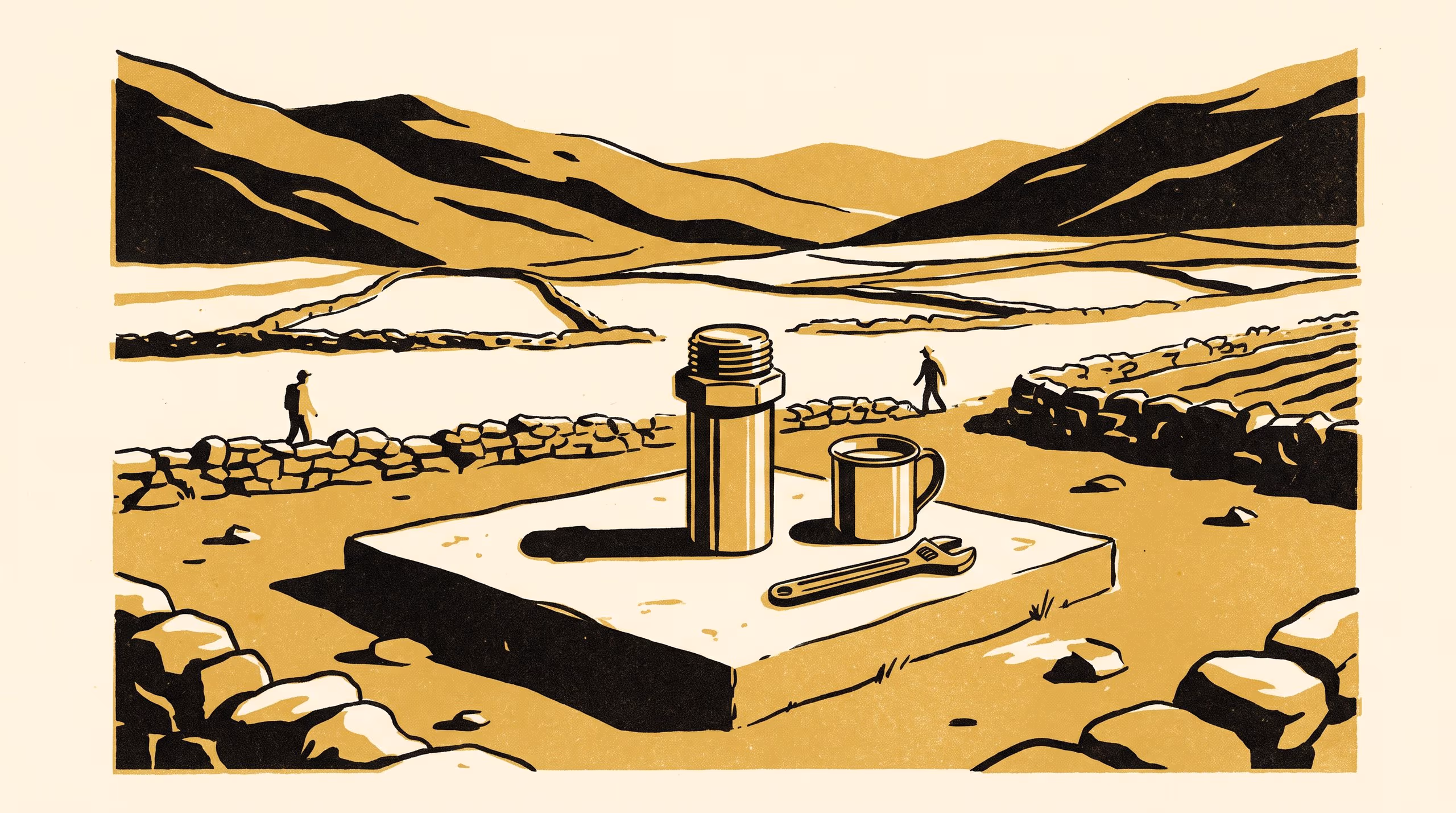 Illustration for An Owner Who Left: Ritual Co-Parenthood at the Abandoned Drill Collars of a Highland Community