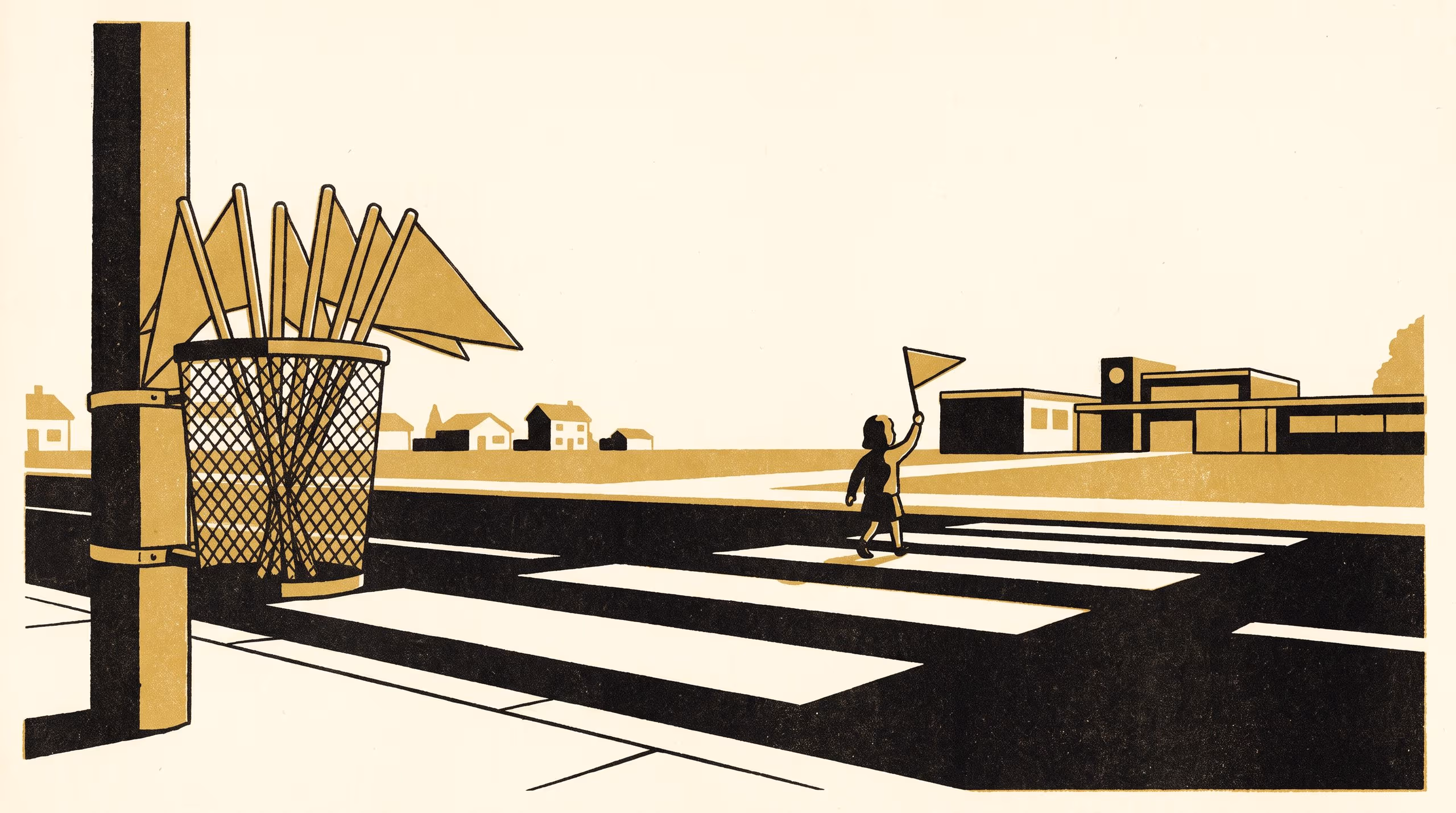 Illustration for 'Take One, Cross, Return It': A Peg-Rail Reconciliation Rig for the Hand-Flag Baskets of Suburban Crossings