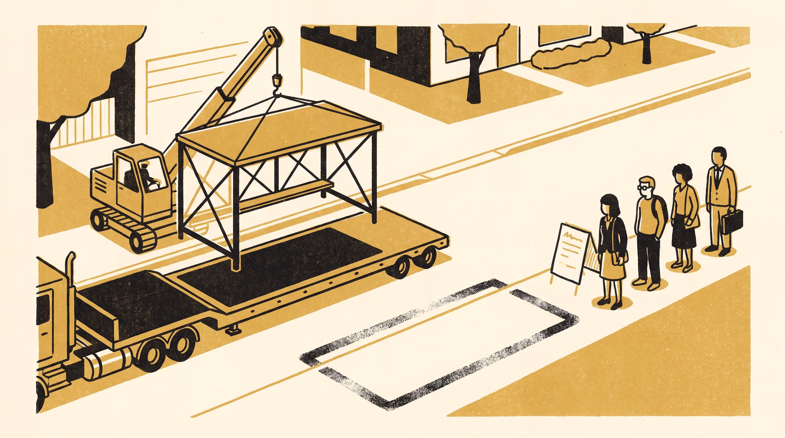 Illustration for PORT: A Protocol for On-Site Relocation Trials Fails to Reproduce a Shuttle-Stop Reallocation Finding Across Six Suburban Bus Stops