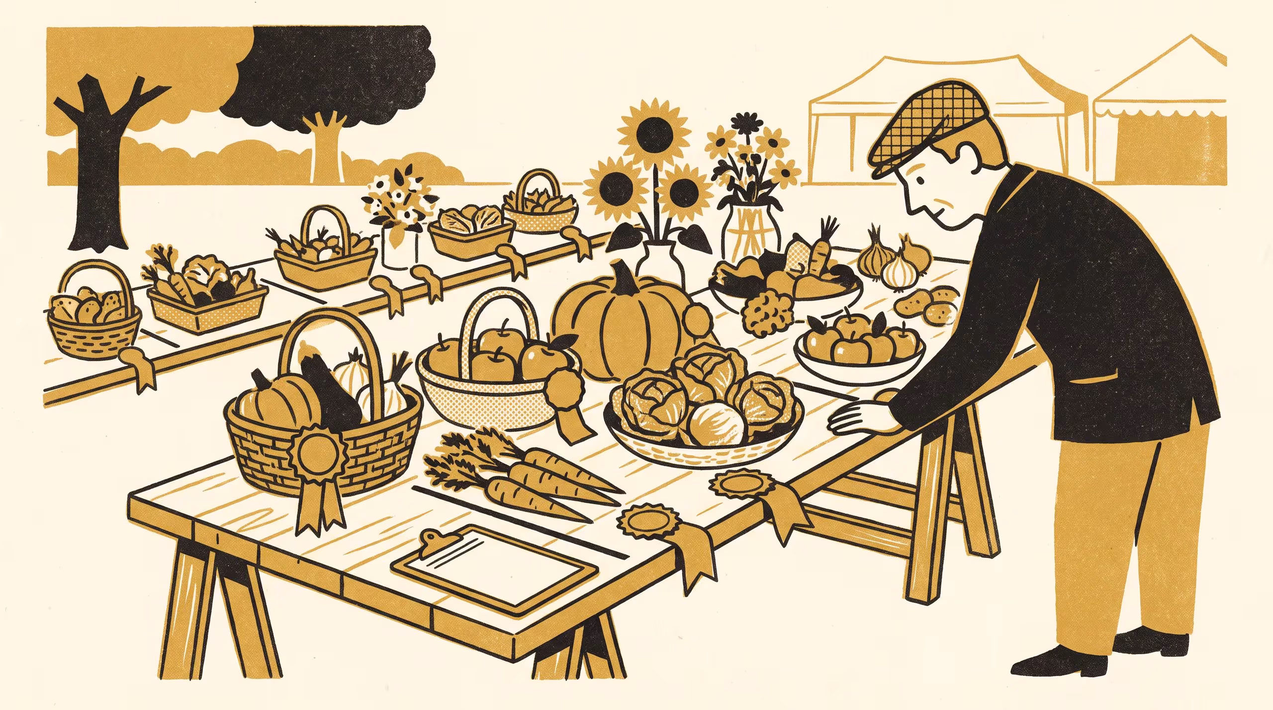 Illustration for Scored to Match: A Field Survey of Whether a Country Show's Produce-Judging Rubric Moves a Ranking, or Just Records It