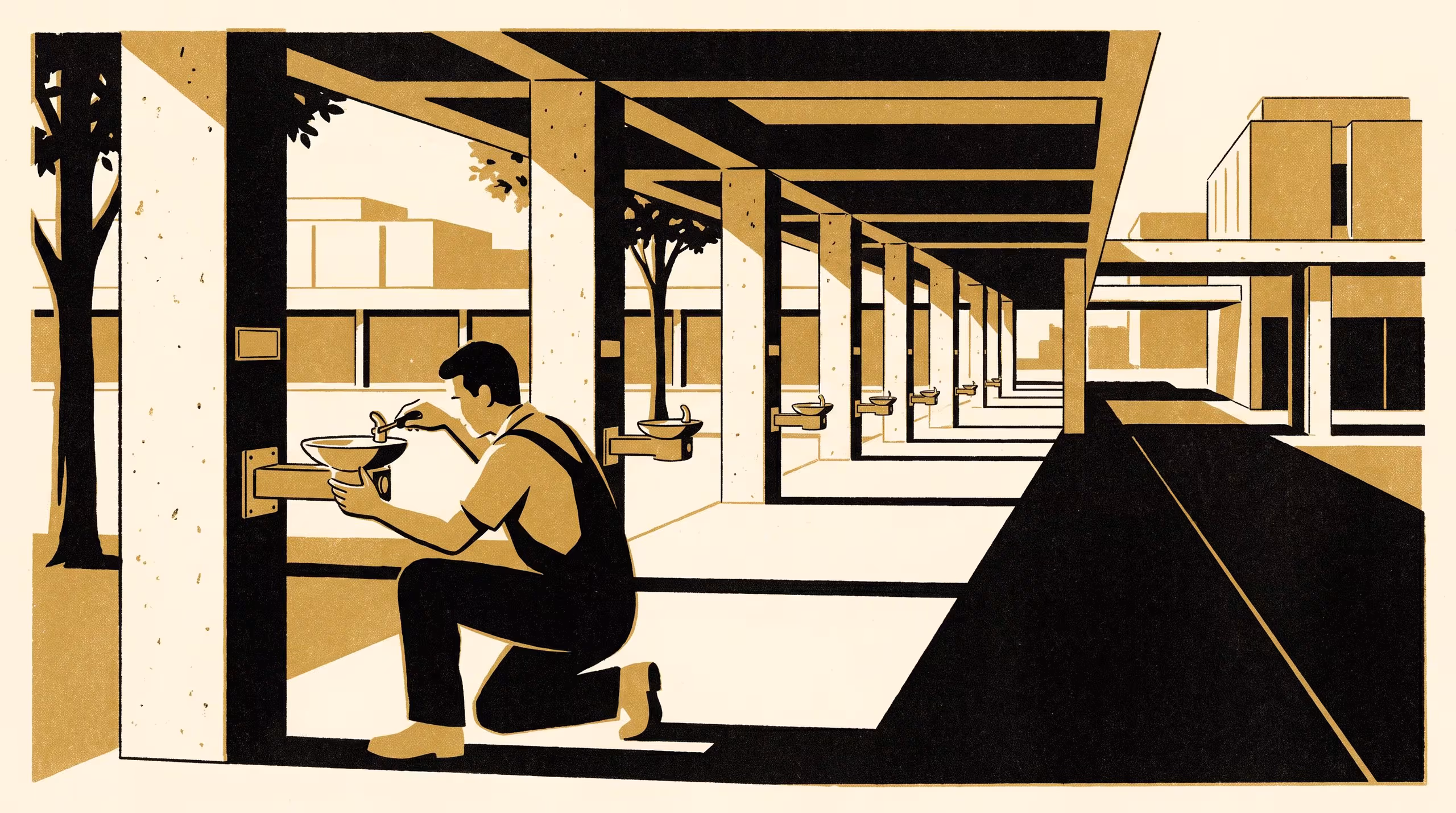 Illustration for The Name on the Tap: A Natural Experiment on Whether a Sole Accountable Owner Speeds Water-Bubbler Repairs, or Only Relabels the Queue