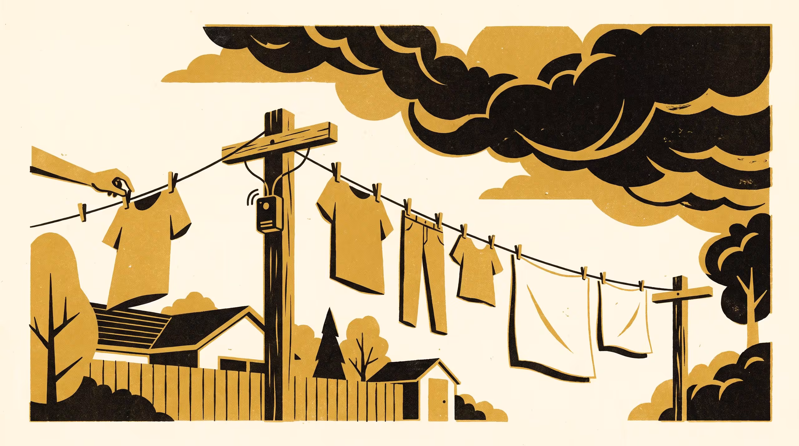 Illustration for Earlier Alert, Same Load Left on the Line: A Staggered-Rollout Quasi-Experiment on Storm-Alert Lead Time and Household Washing-Retrieval Timing