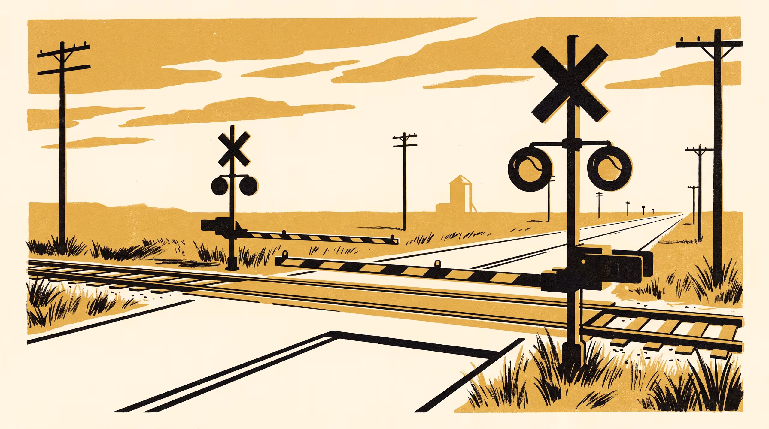Illustration for Quiet Where the Sign Has No Name: Probabilistic Linkage of 6,142 Driver Occurrence Reports to a 2,388-Crossing Register, and the Near-Miss Rate Left Behind by What Would Not Resolve
