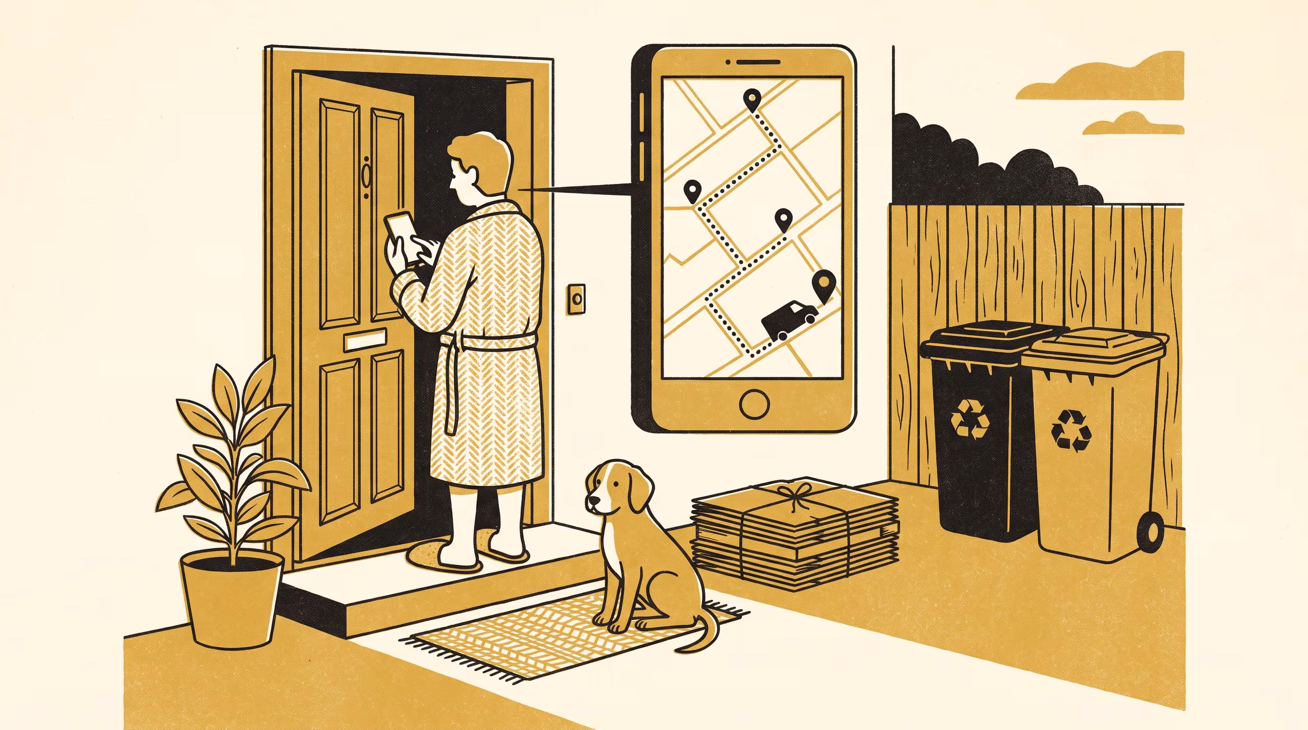 Illustration for What Is a Household Doing When It Watches the Delivery Dot?