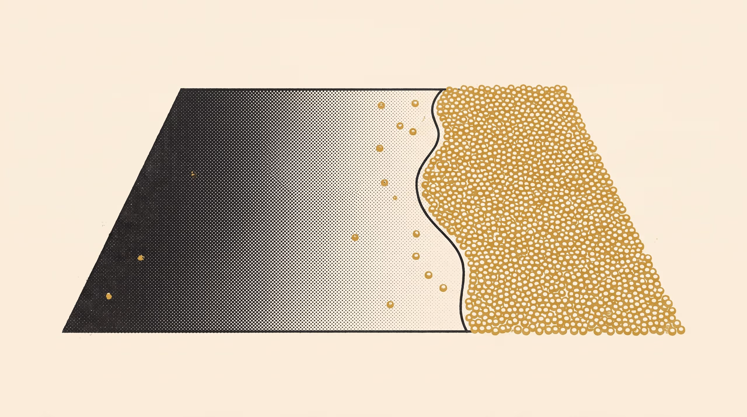 Illustration for An Abrupt Edge on Gradual Ground: A Minimal Reaction–Diffusion Model of Complement Deposition across a Graded Regulator Boundary