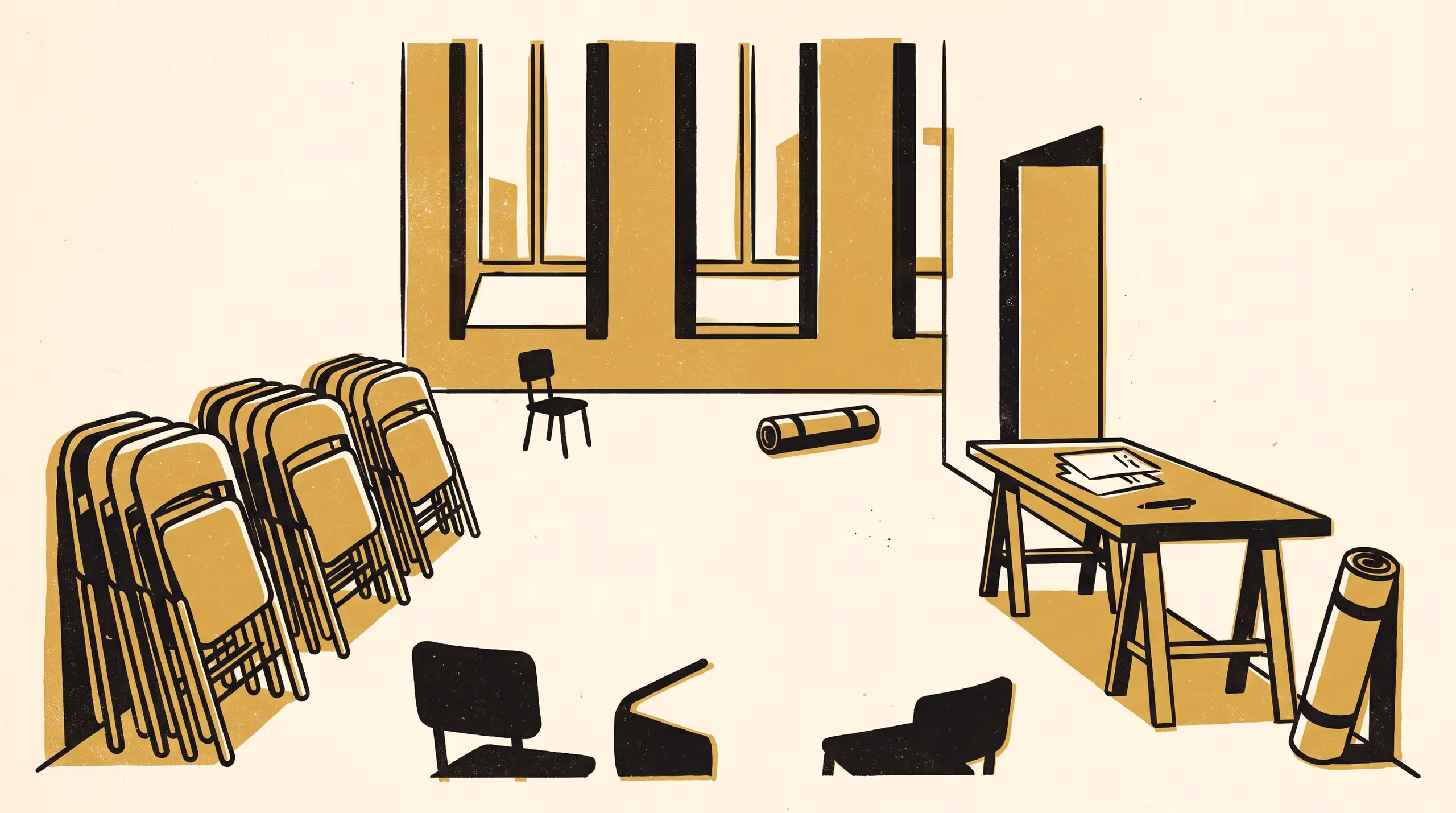 Illustration for Handed Out While the Chairs Went Up: An Interview Study of a Council's Community-Centre Participant Evaluation Form, With a Census of Eleven Terms of Returns and the Timetable Decisions They Did Not Reach