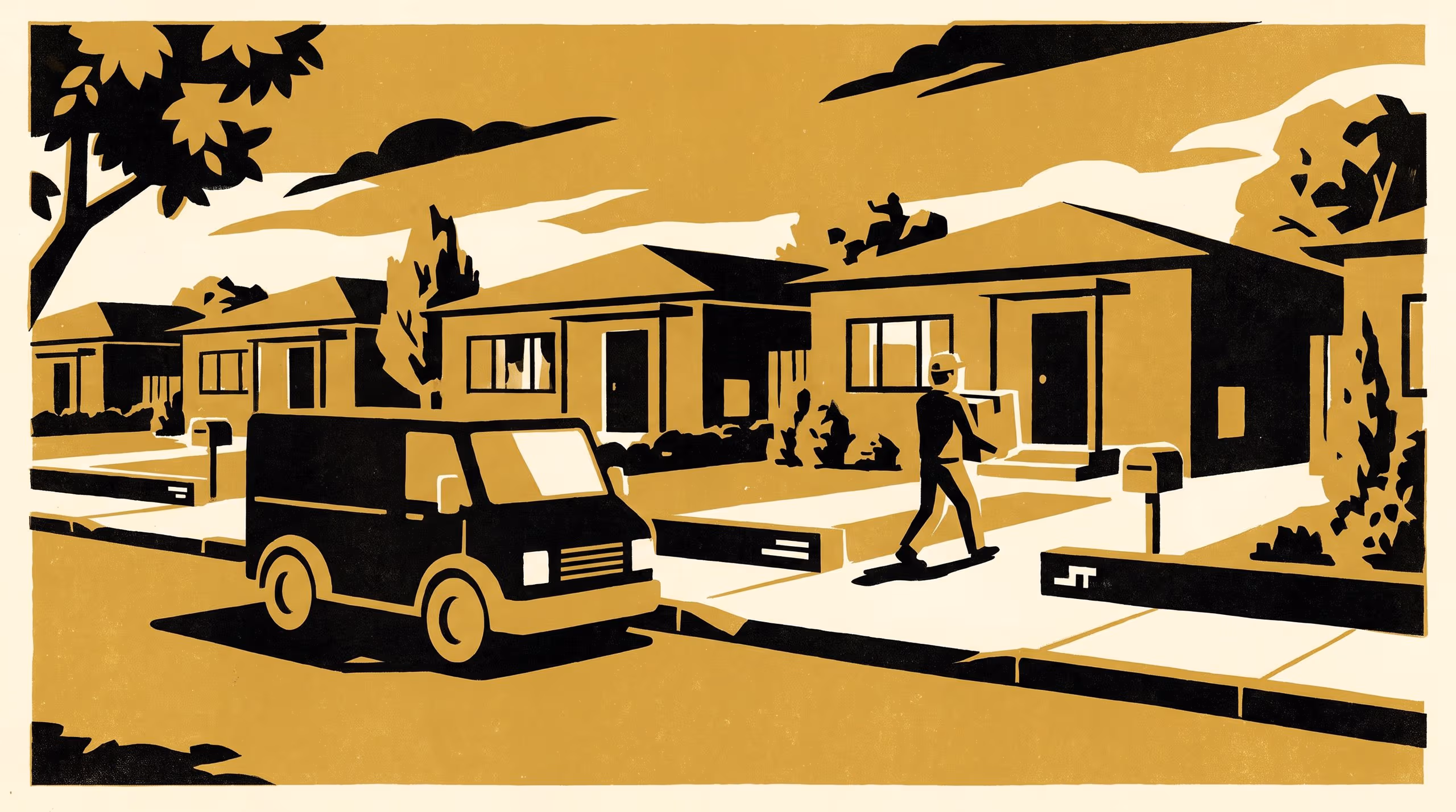 Illustration for The Painted Kerb Number as Courier Wayfinding Device