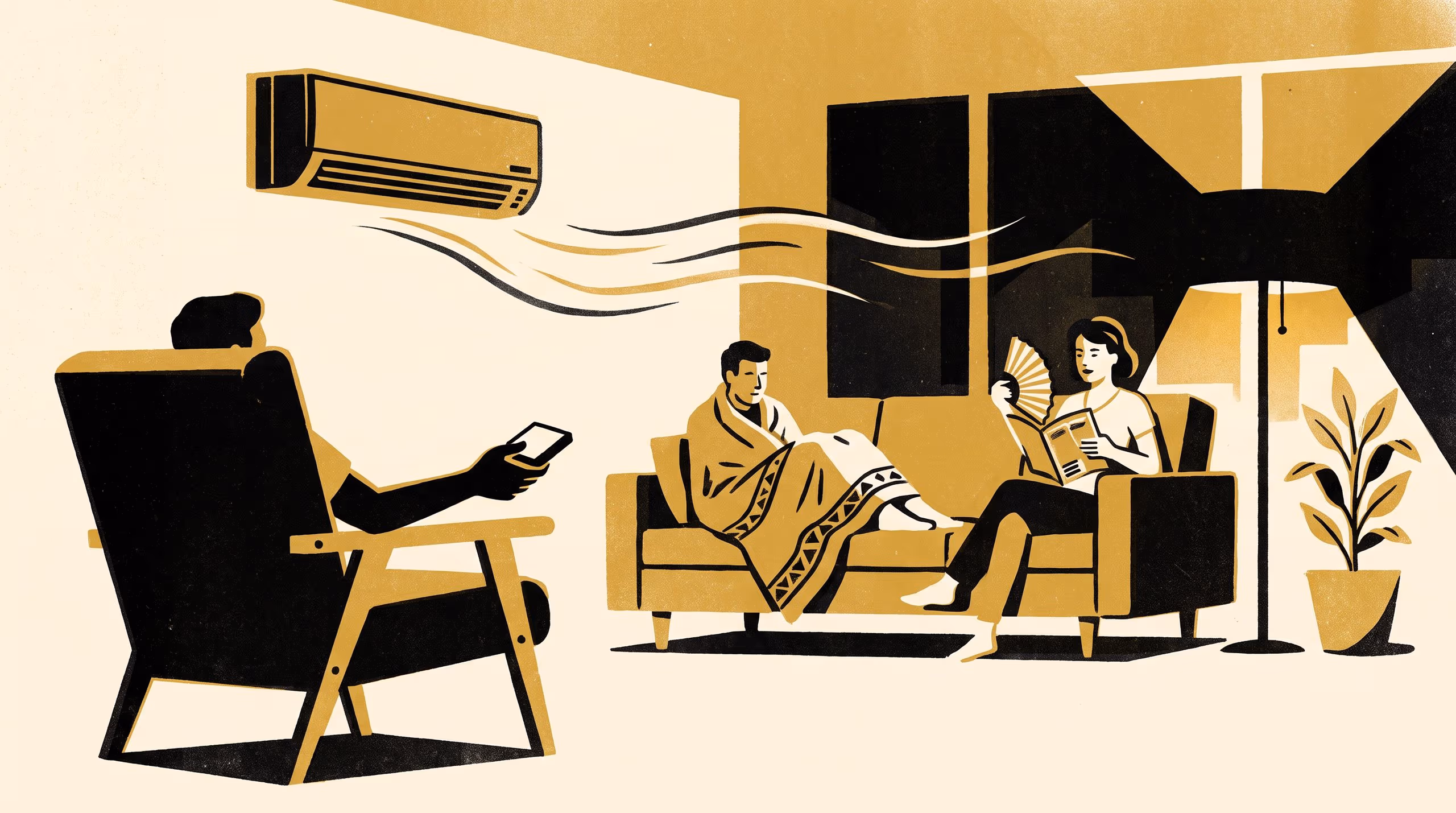 Illustration for Notes on Whose Weather It Is: A Four-Cell Comfort Quadrant for 52 Living Rooms