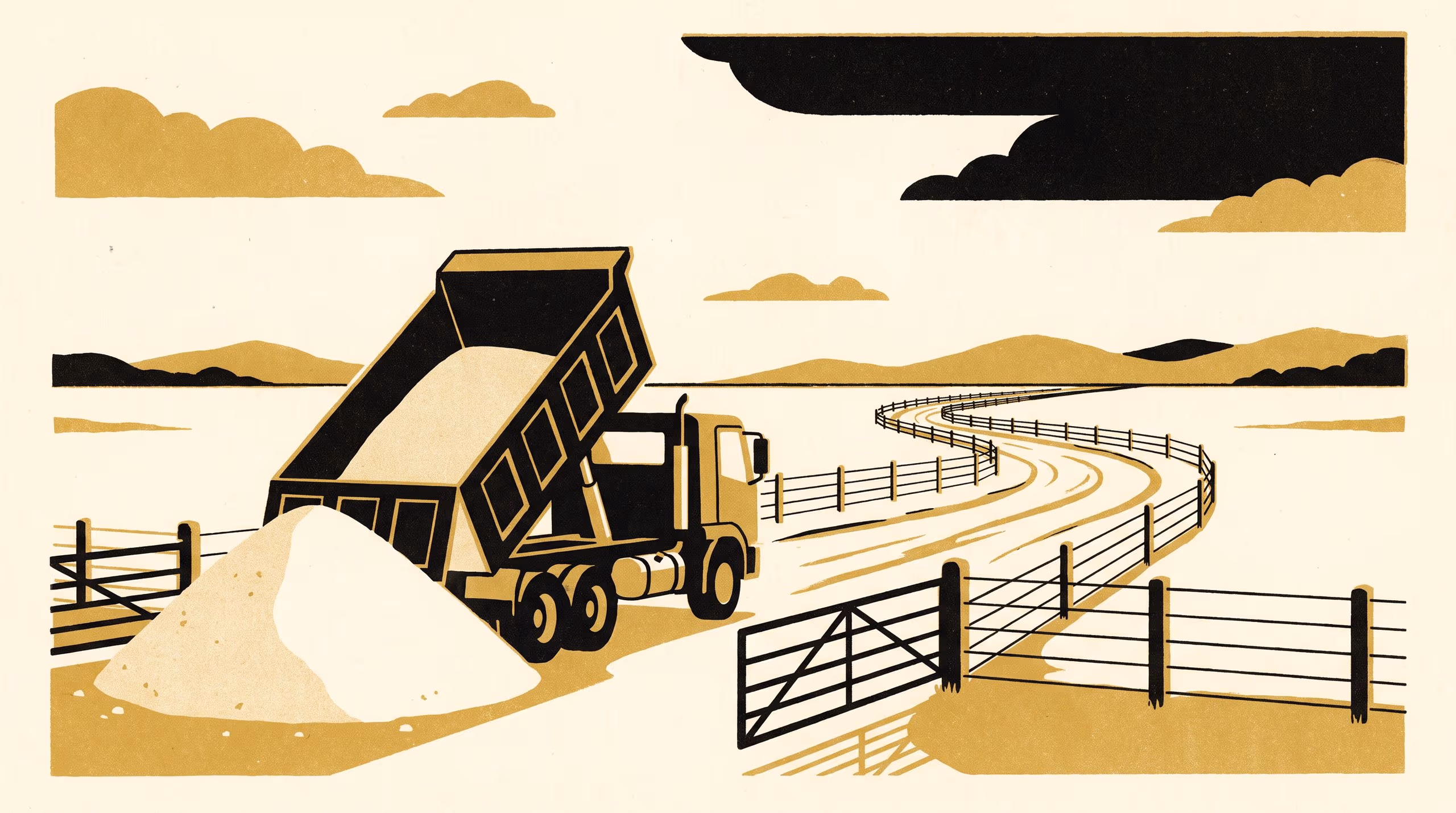 Illustration for Paid to the Gate: A Lime Freight Rebate and Liming Rates across the Haul Distance from a District's Only Quarry