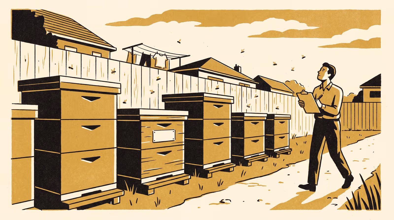 Illustration for Ninety-Four Per Cent, In the Wrong Places: A Three-List Capture–Recapture Audit of a Backyard Beehive Register, and the Peri-Urban Fringe Where Ascertainment Falls to Two-Thirds
