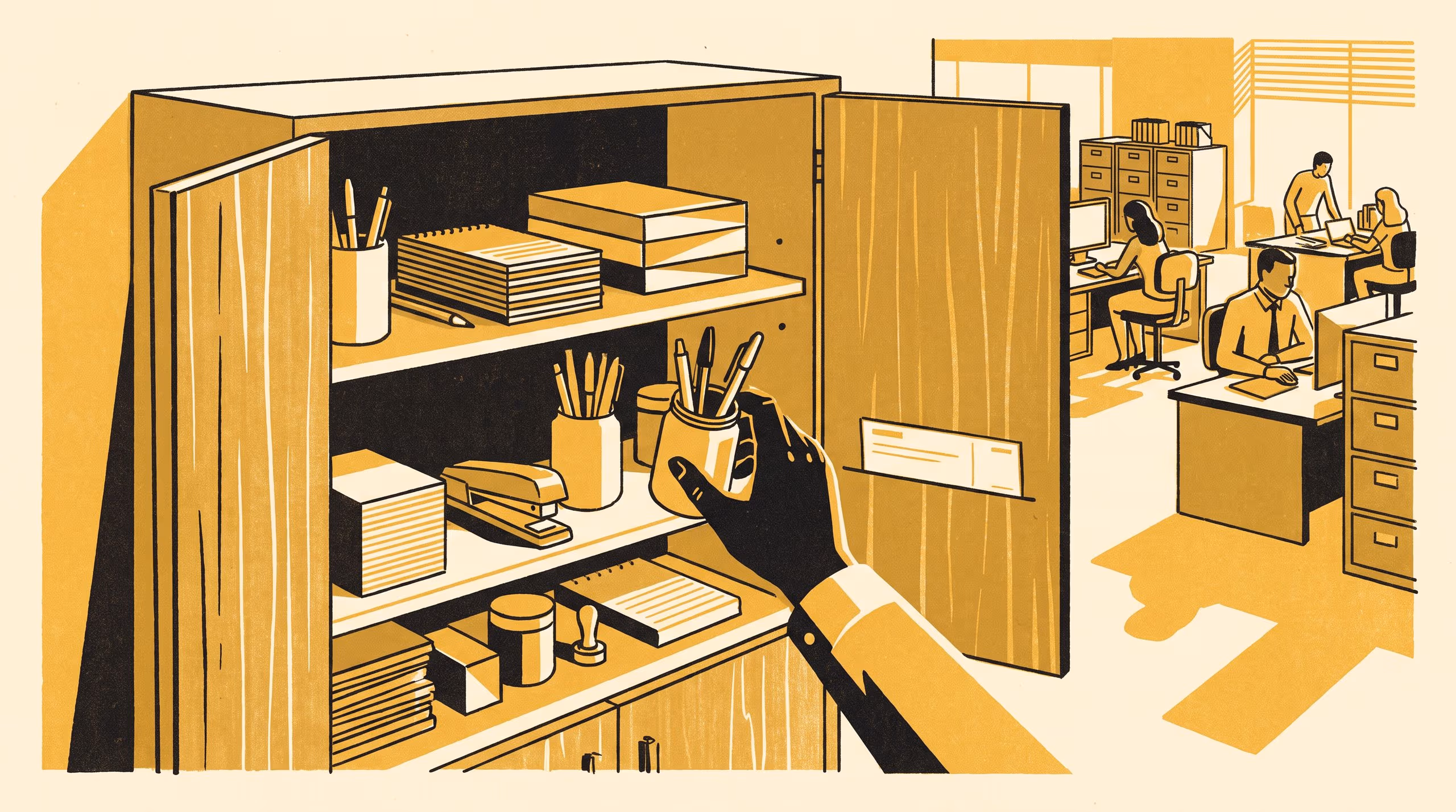 Illustration for Towards a Fully Ticketed Cupboard: A 14-Month Single-Site Case Study of Stationery Requisition Practice