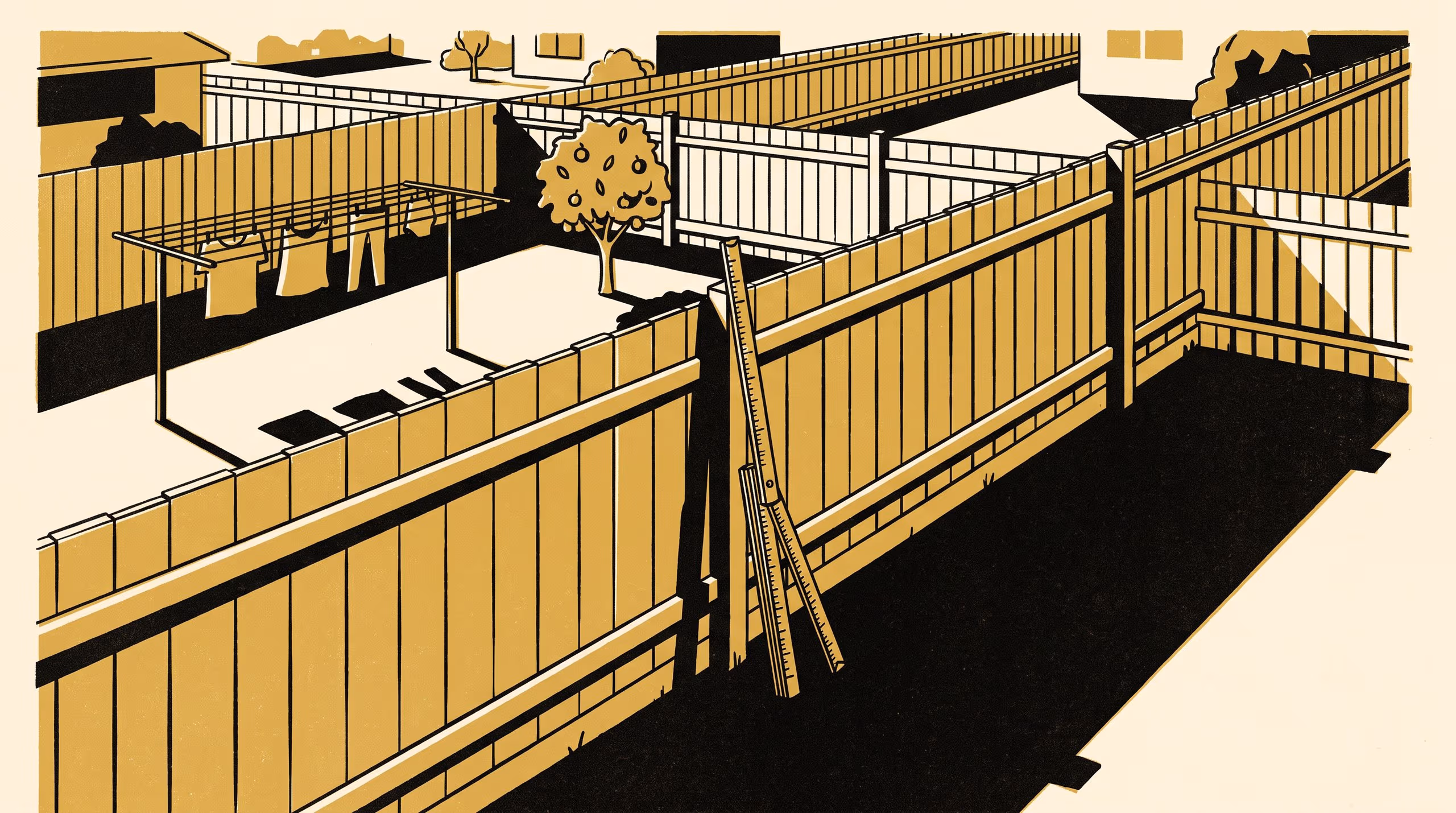 Illustration for Whatever the Street Already Has: palings, a Locality-Referenced Sufficiency Estimator for Dividing Fences, and Nine Quarterly Re-Runs of Its Own Output