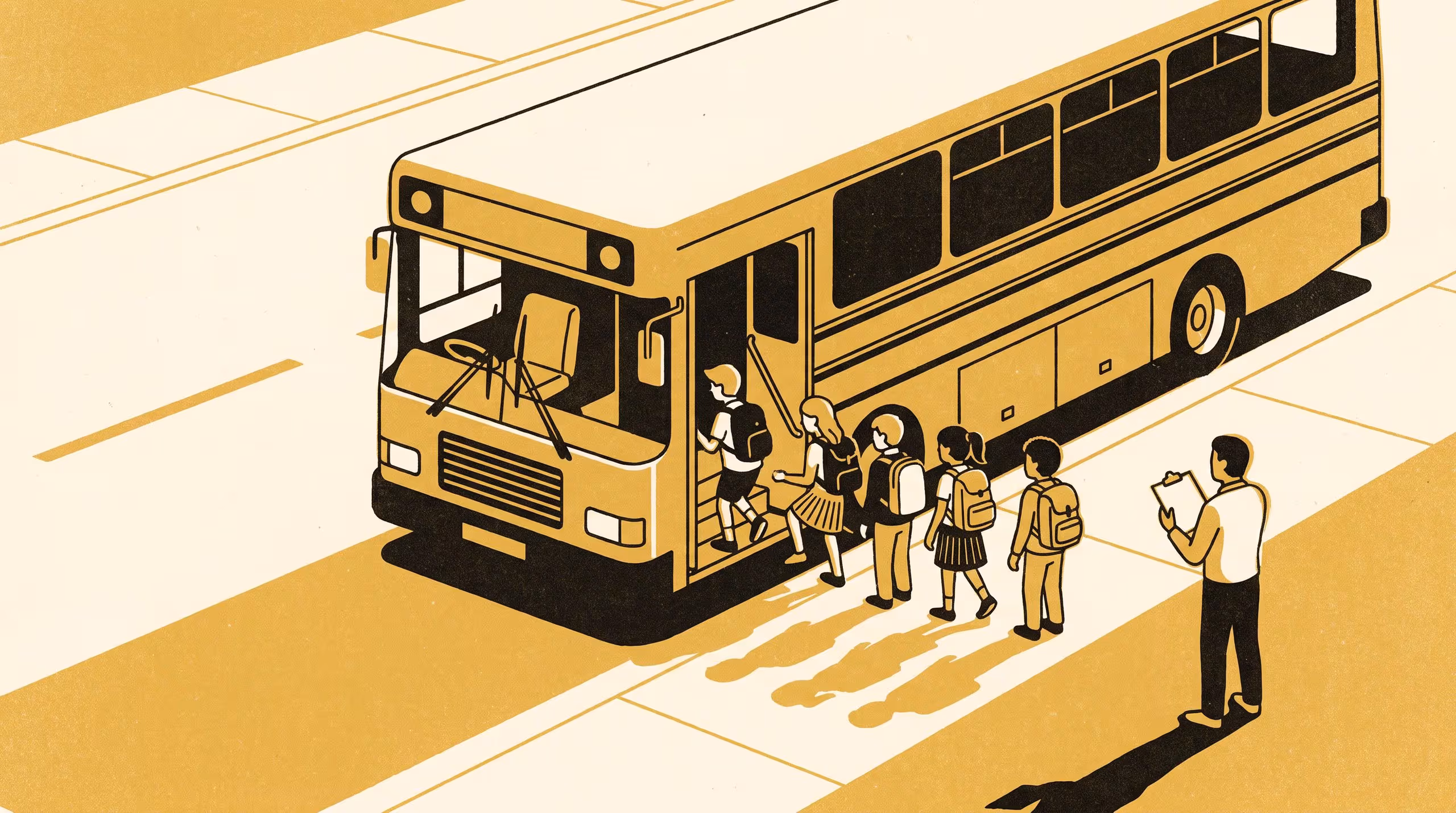 Illustration for The Regular, or Whoever Was Available: An Observational Taxonomy of Driver Substitution Across 214 Contracted School Bus Runs, and What the Continuity Score Records Instead