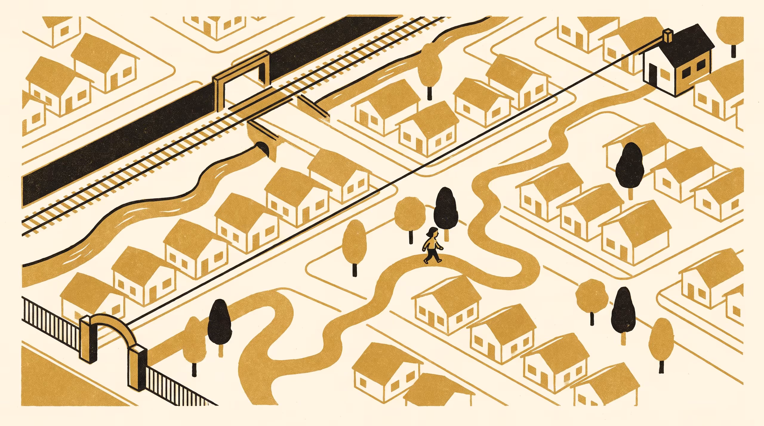 Illustration for Two Ways to the Same Gate: Agreement Between Straight-Line and Walked-Route Distance for 3,148 Household-School Journeys Under a Travel-Pass Radius