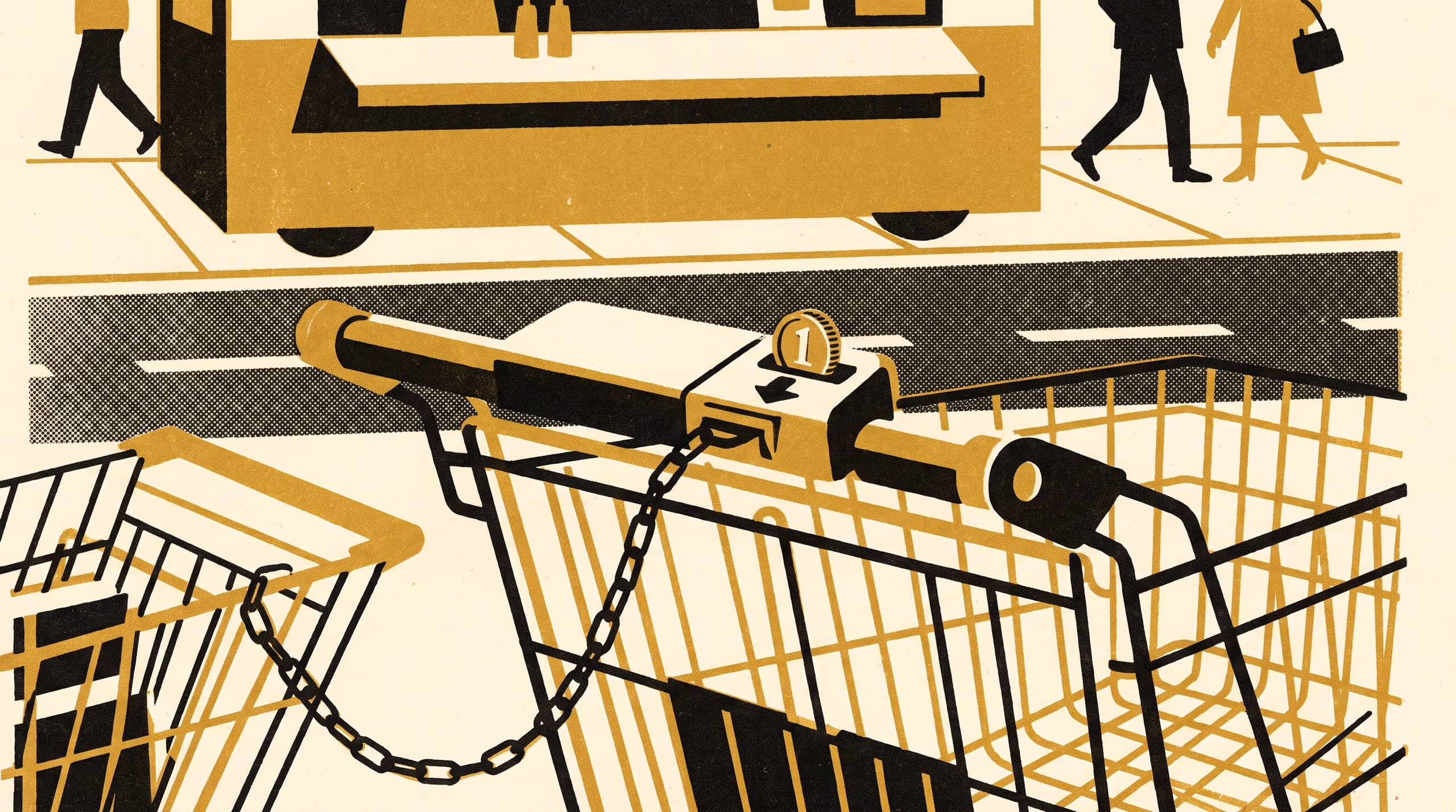Illustration for Does a trolley still need a coin?