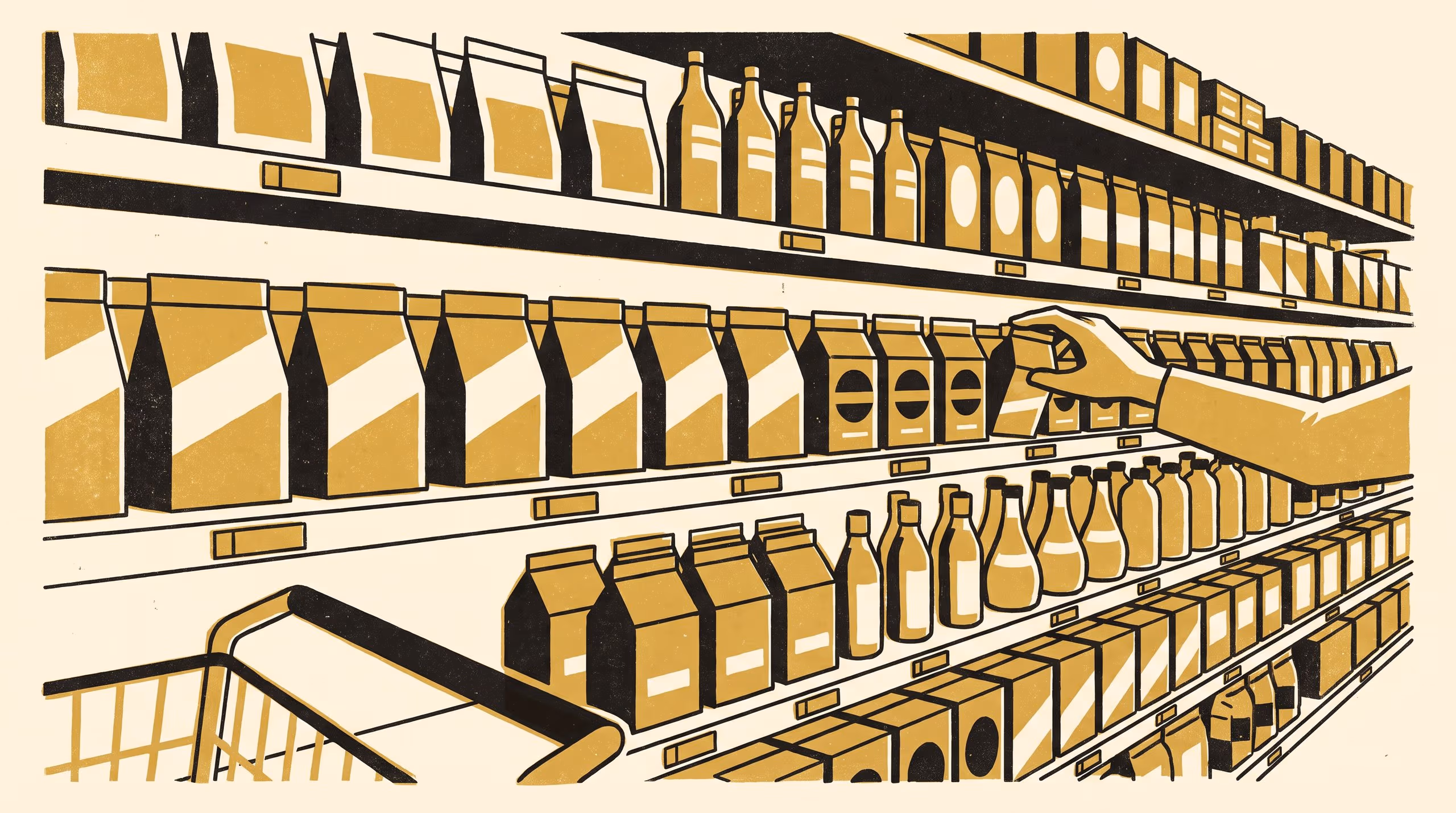 Illustration for Displayed, Not Comparable: In-Aisle Eye Tracking of 1,406 Comparison Episodes and a 14,206-Label Audit of Unit-Price Fields Across Twelve Stores