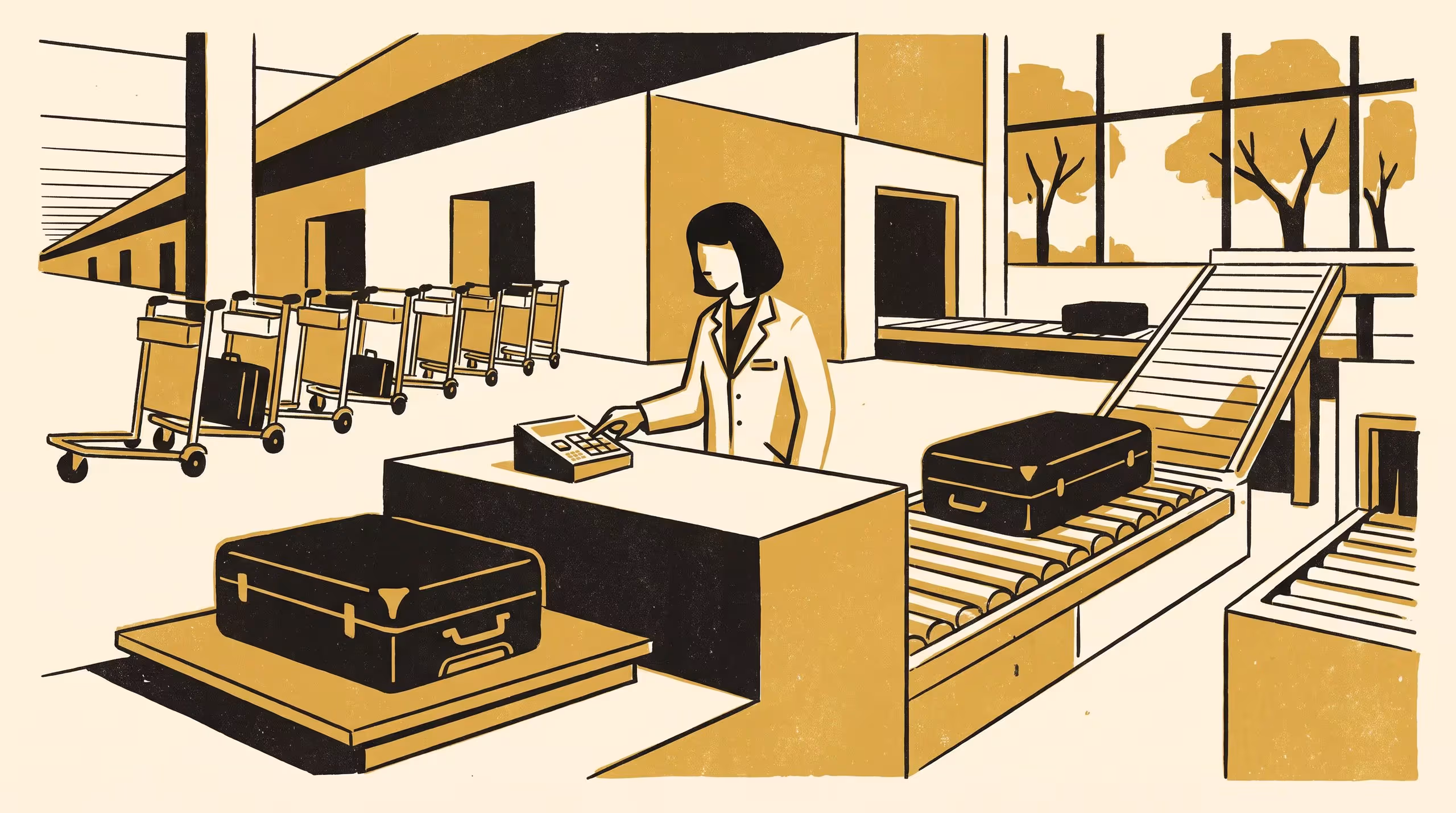 Illustration for Twenty-Two Point Nine: Bunching in Desk-Recorded Checked-Baggage Weights Against Ramp-Weighed Ground Truth for 41,206 Bags, and What a Within-Allowance Rate Measures