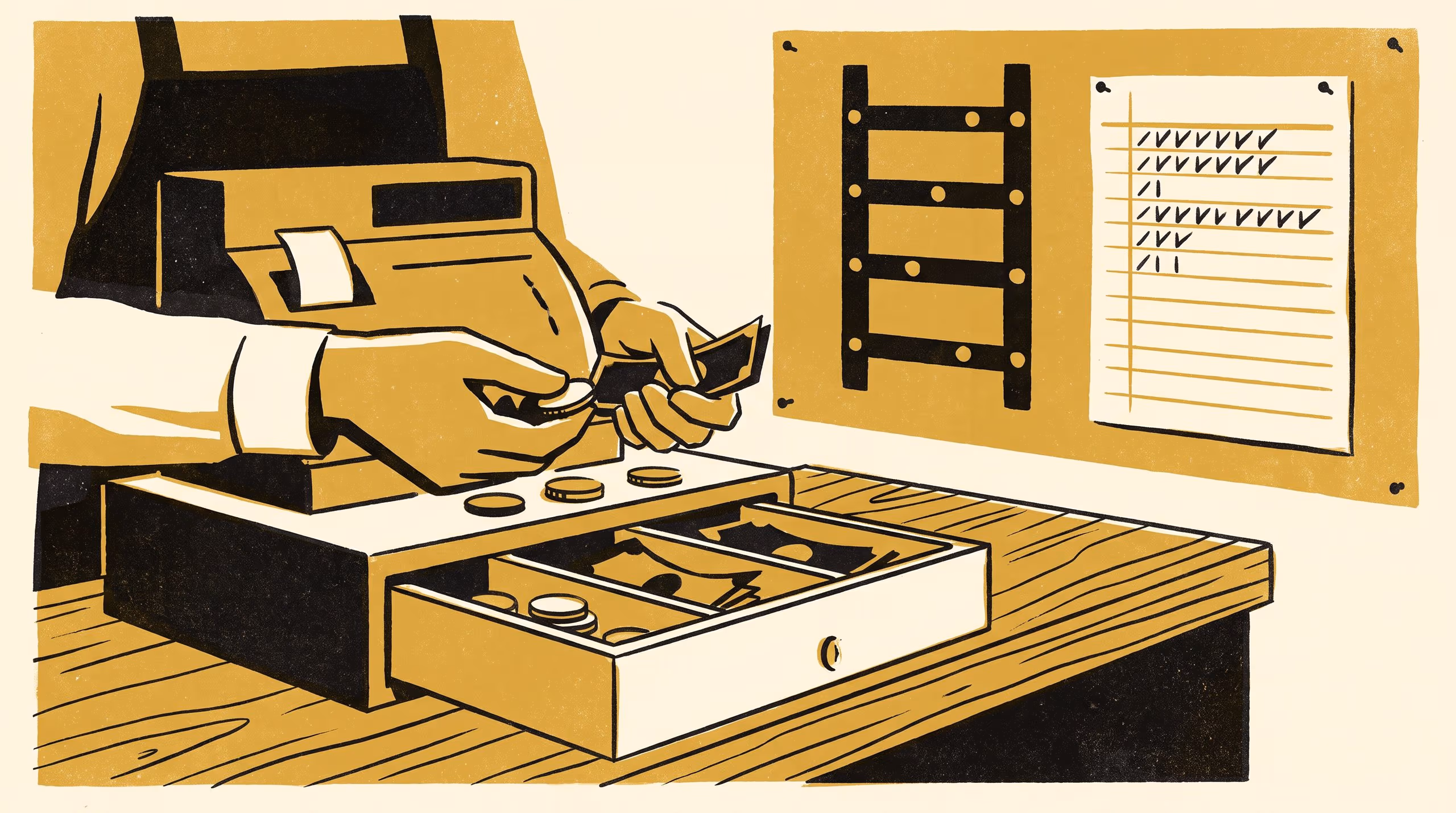 Illustration for Towards a Till-Float Maturity Model: Five Levels for the Independent Retailer's Cash Drawer