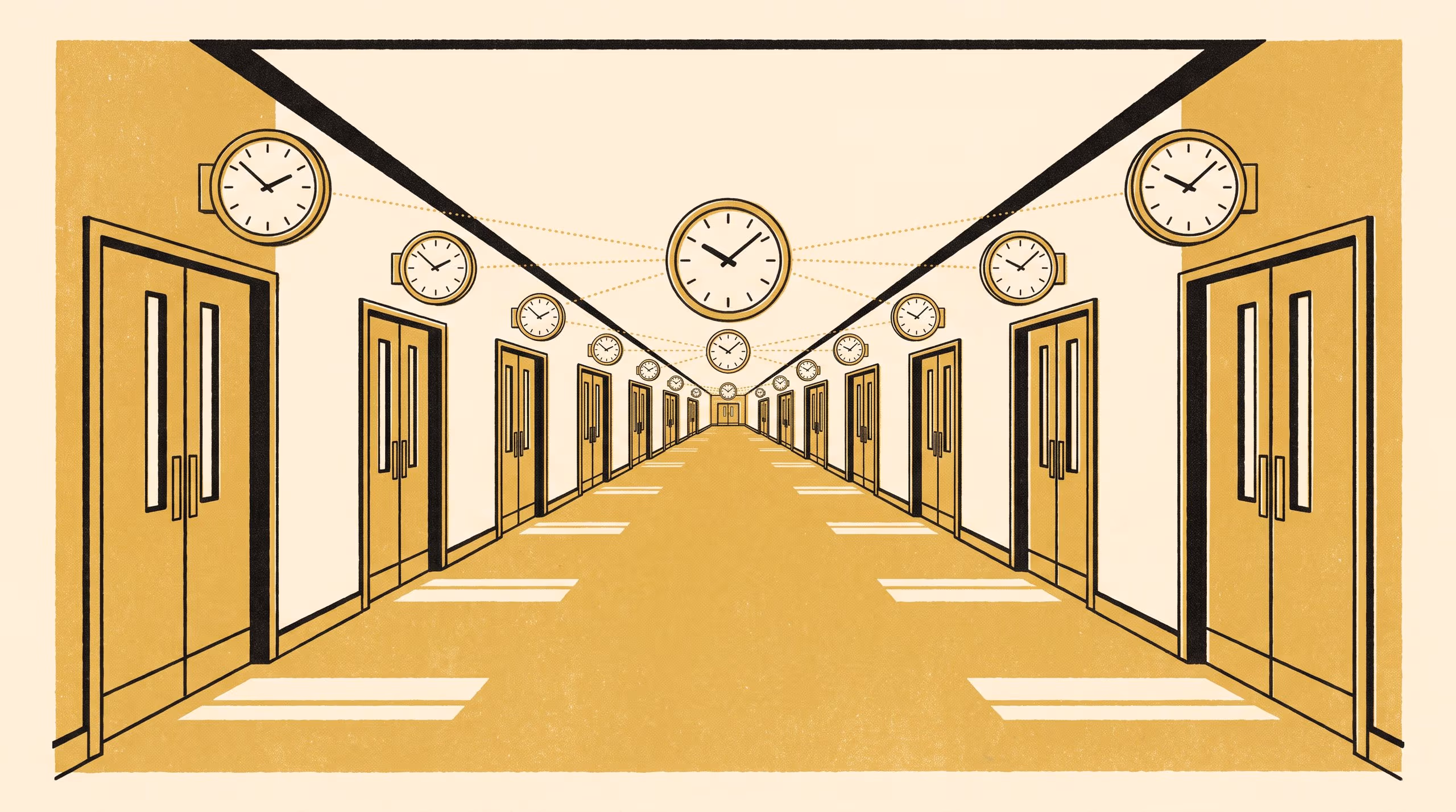 Illustration for The Corridor's Wall Clocks Now Show Their Median Time: Design and Deployment of Concord, a Median-Consensus Synchroniser for Lecture-Theatre Wall Clocks