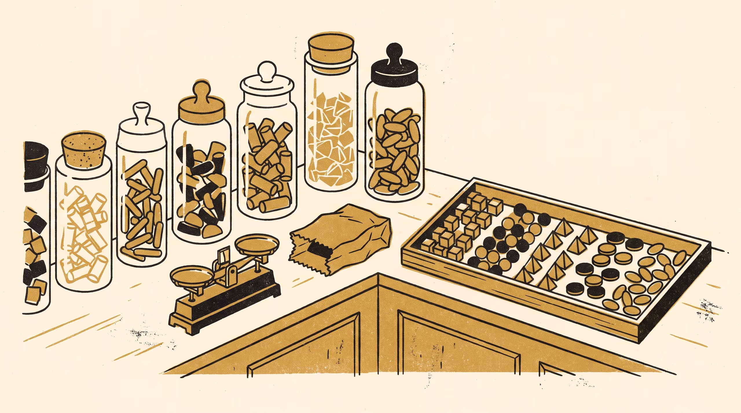 Illustration for The Composition of the Mixed Lolly Bag: A Compositional Analysis of 1,180 Bags Hand-Sorted Across 63 Independent Milk Bars