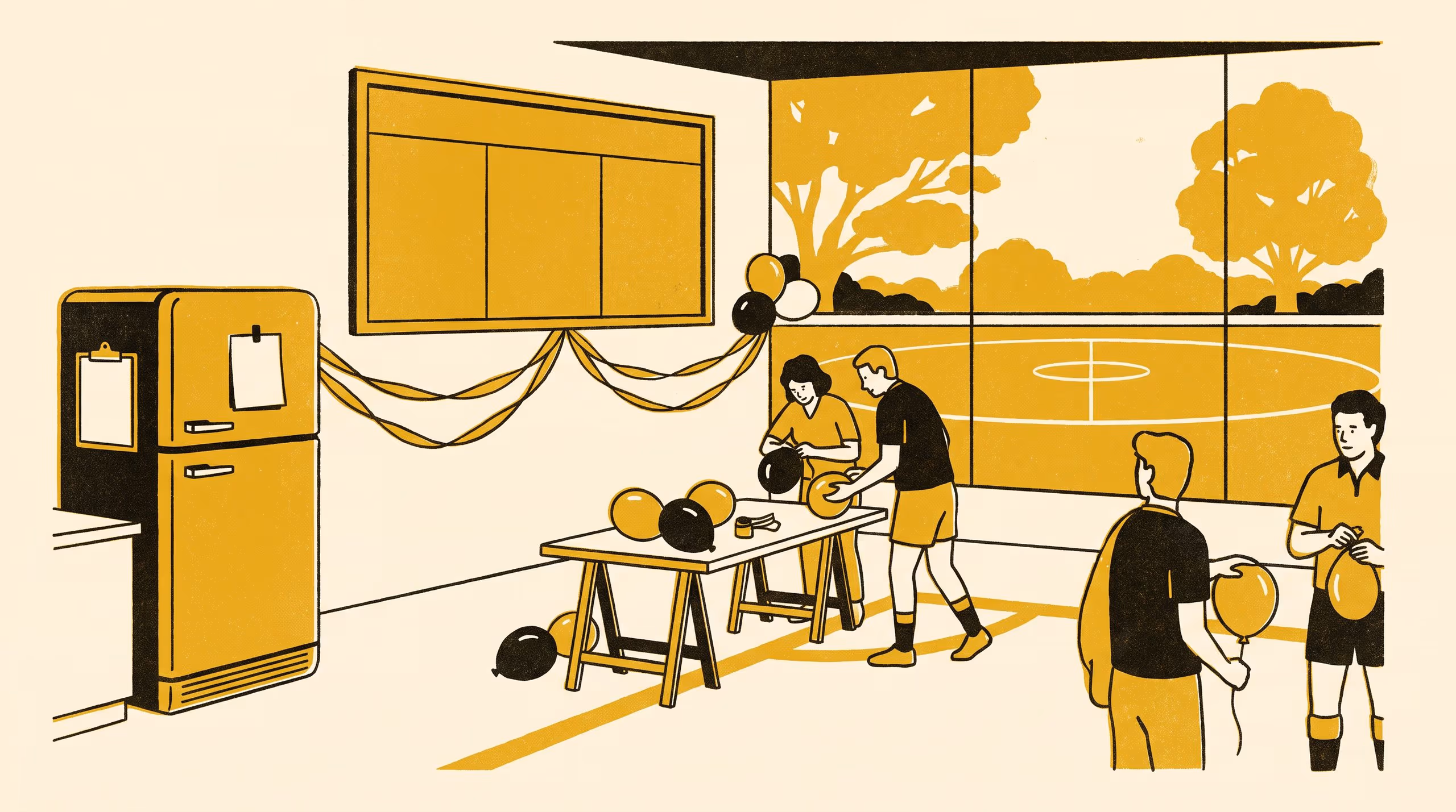 Illustration for Streamers under the honour board: A regression-discontinuity study of the two-working-bee cutoff for Saturday clubrooms hire
