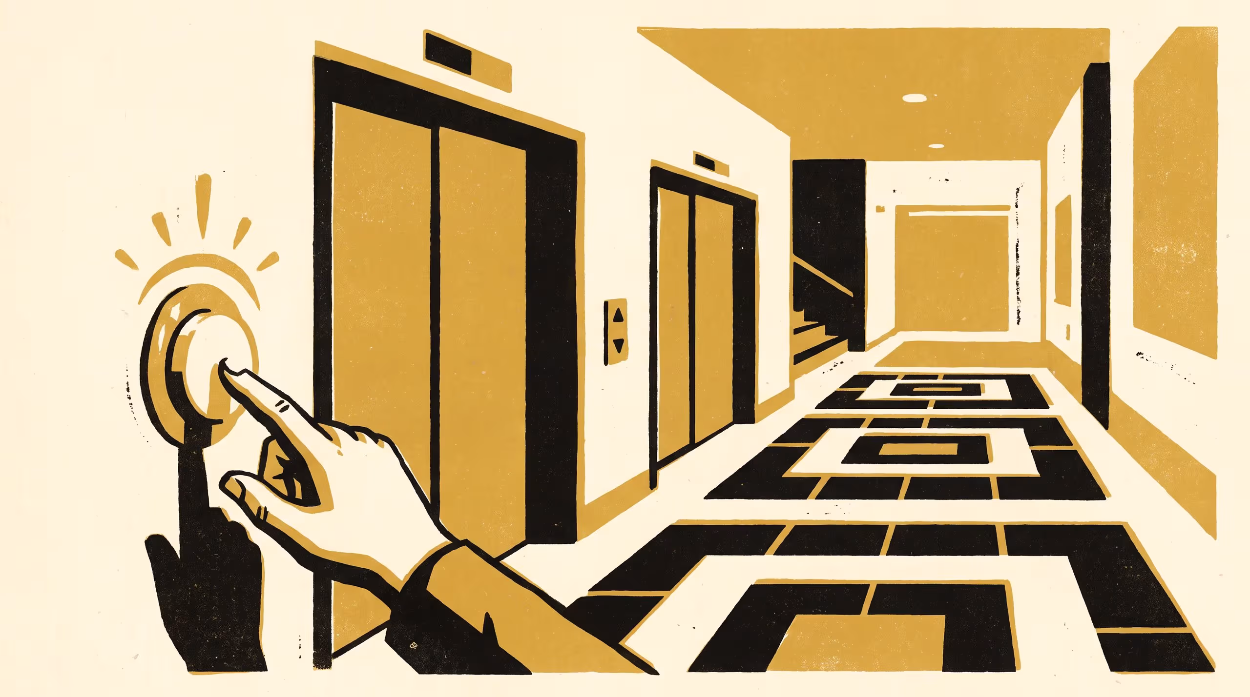 Illustration for Still Lit, Still Pressed: A Pre/Post Habituation Study of Door-Close Delay Retuning and Redundant Call-Button Presses