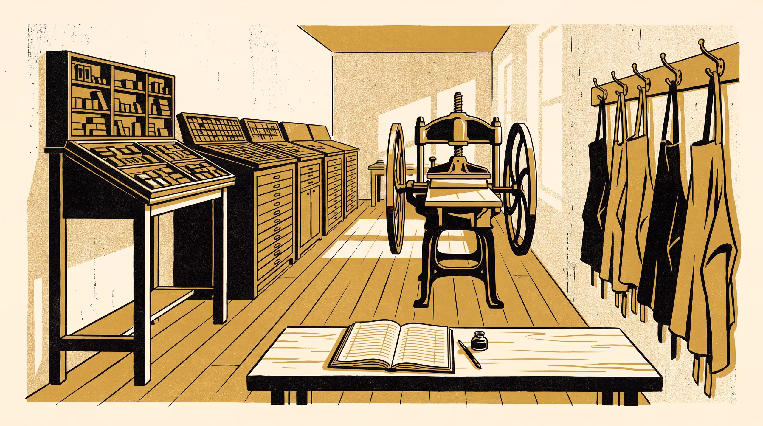 Illustration for Owing the Chapel: Unpaid Fines and the Length of a Journeyman's Stay in a Provincial Printing House, 1868–1903