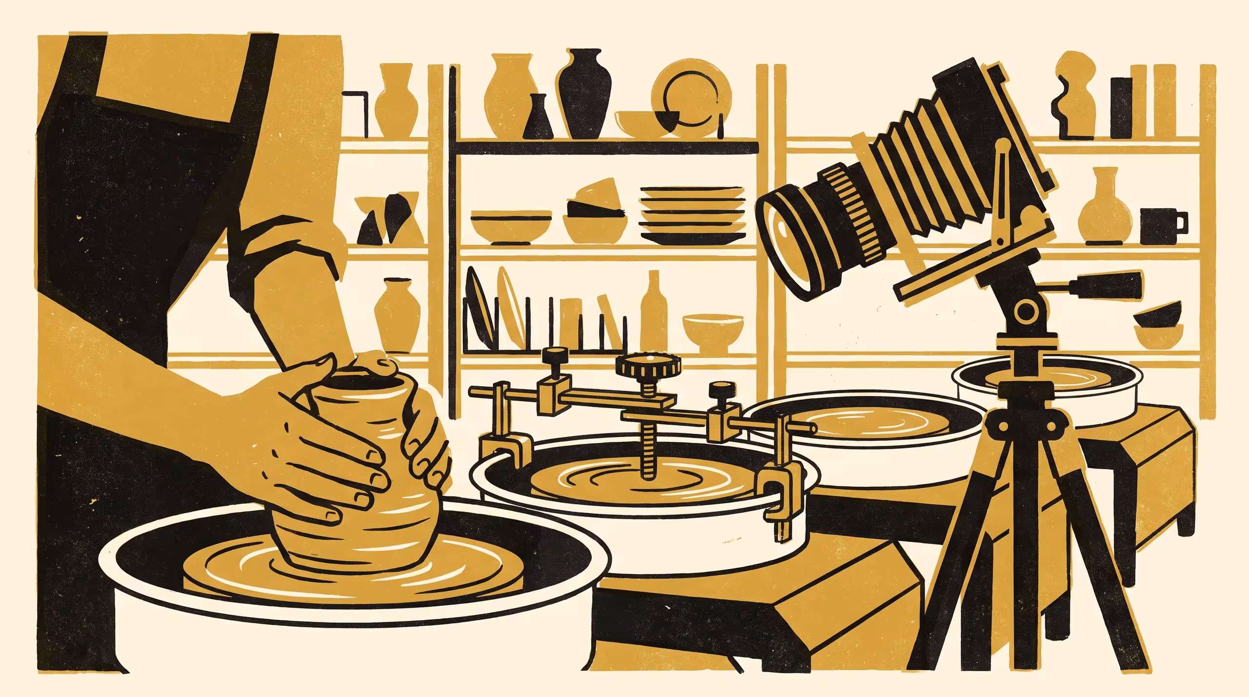 Illustration for Matched With the Jig, Not Beyond It: A Validation Study of a Beginner Potter's Centring-Skill Score Across a Community Studio's Jig-Assisted and Hand-Taught Cohorts