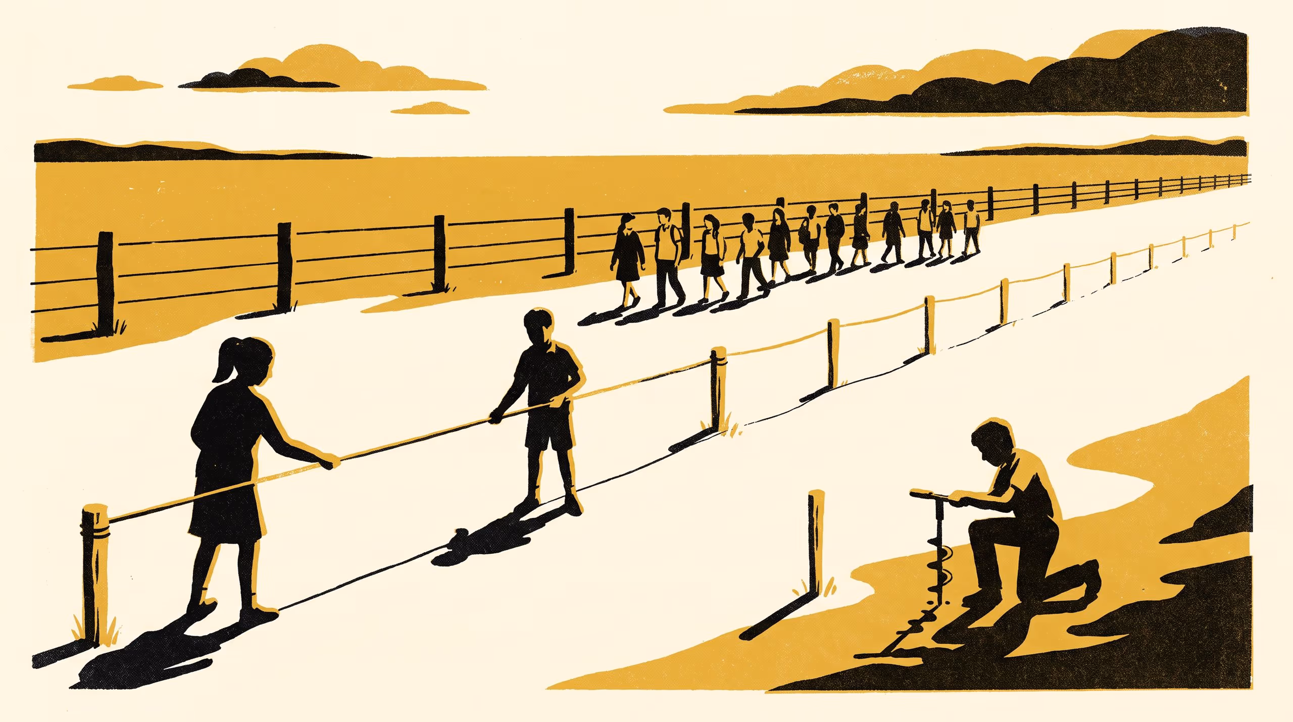 Illustration for Walking the Disputed Fence: A Design-Based Study of a Boundary Unit in Secondary Peace Education