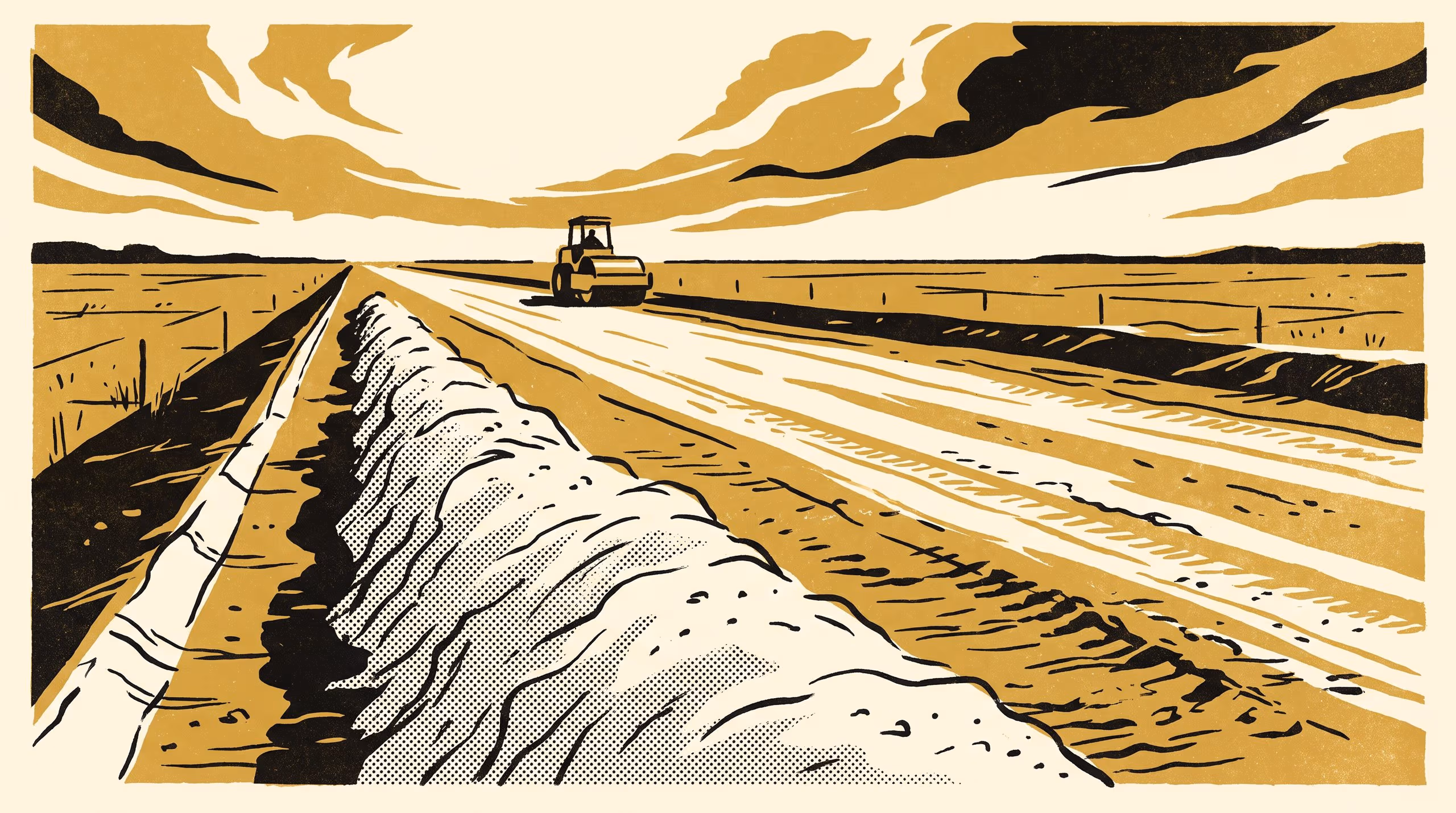 Illustration for Waiting for the Roller: Compaction Delay and Strength in a Lime-Stabilised Clay Subgrade