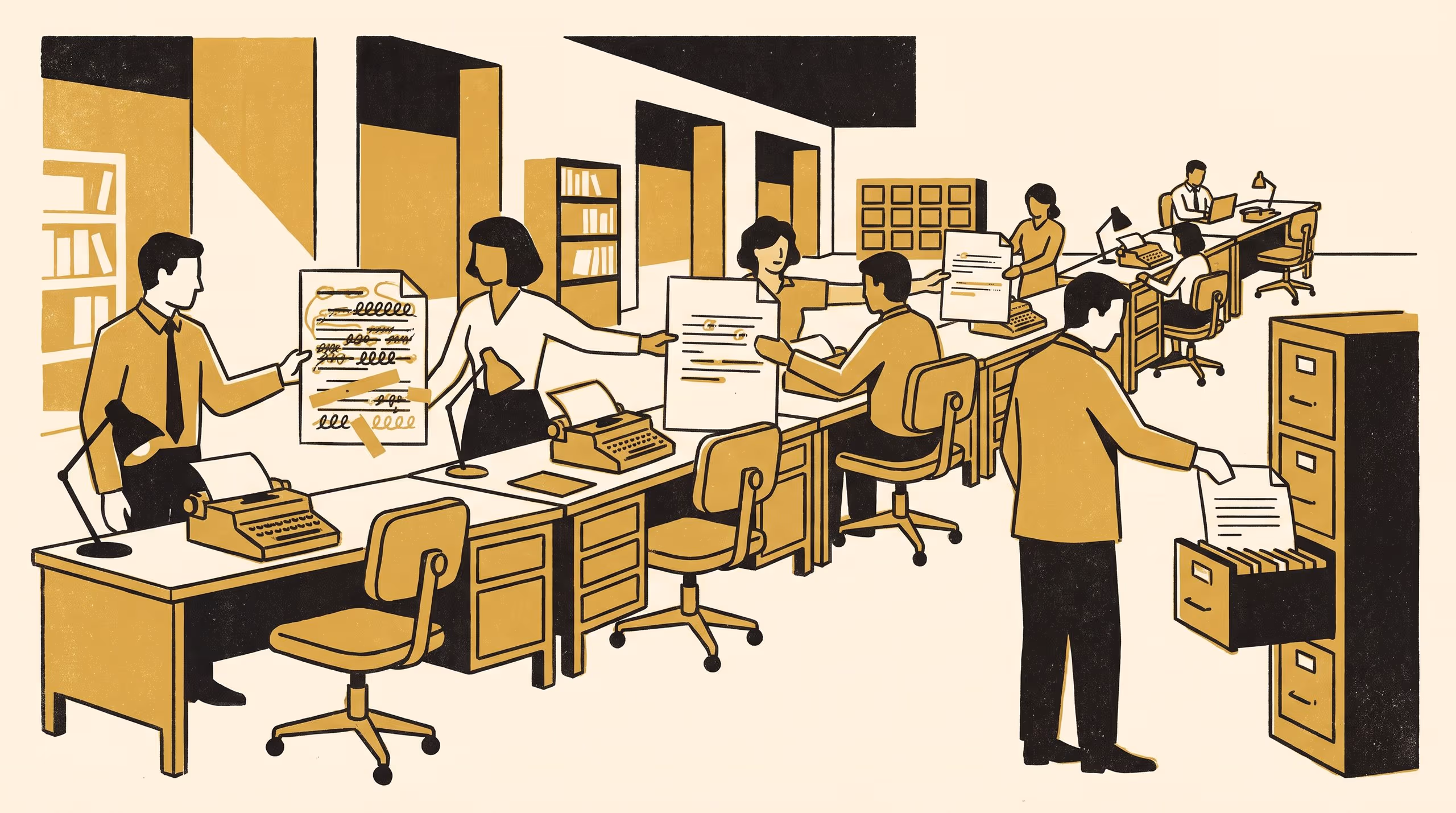 Illustration for From Draft to File: How Long an Employee's Proudest Sentence Survives Three Rounds of Manager Revision