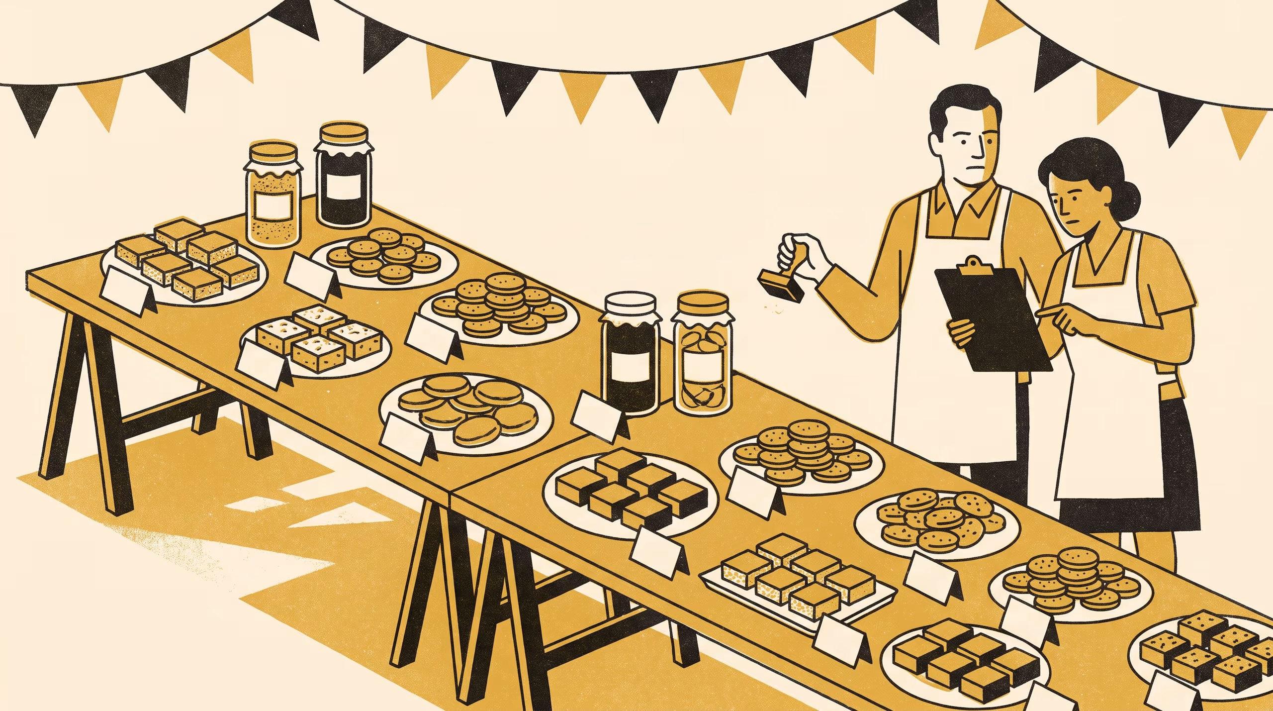 Illustration for PANTRY: Conference-Grade Peer Review for a School-Fete Fundraiser Cookbook