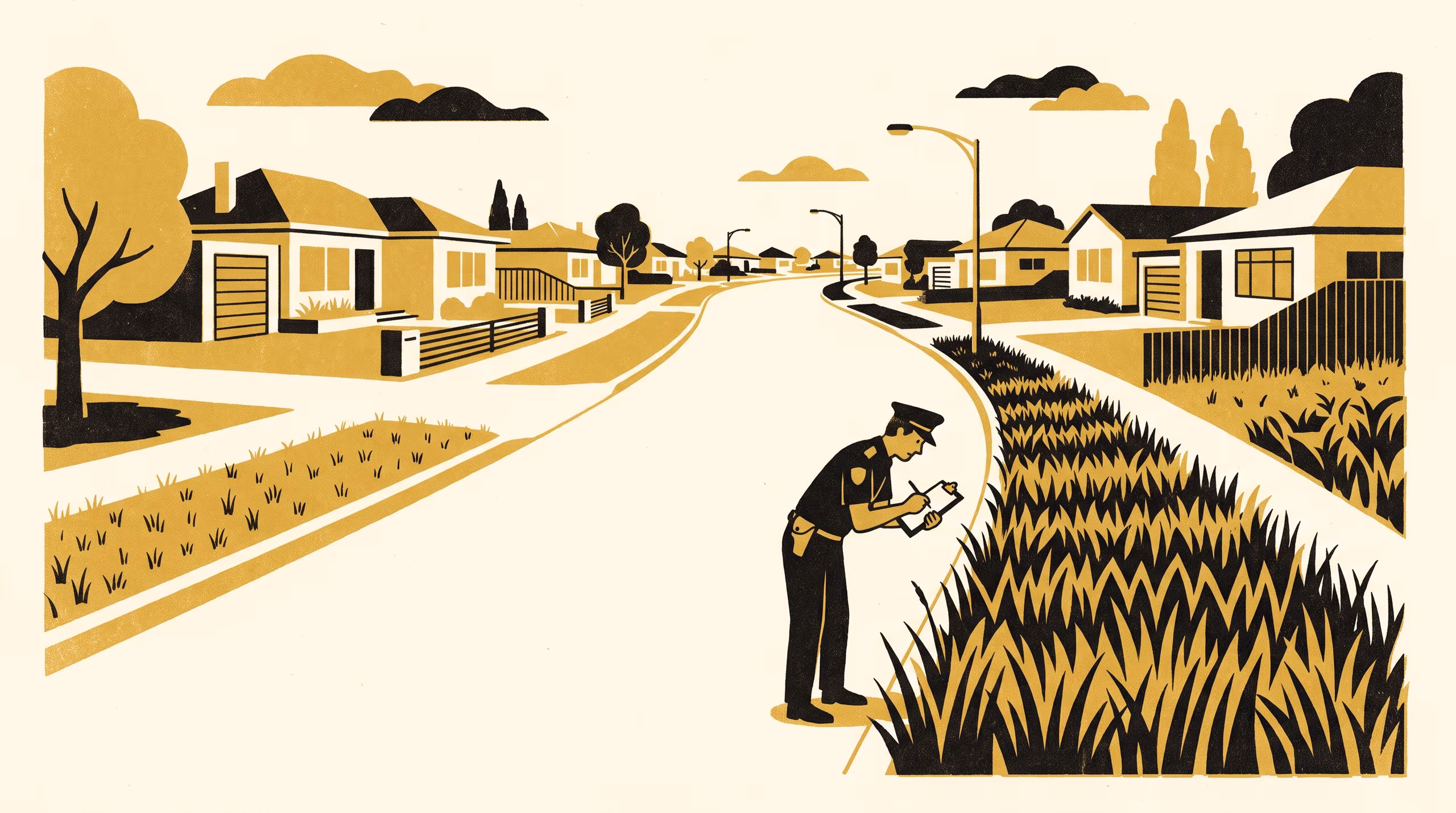 Illustration for The Grass That Bought Six Weeks: Coding 214 Shire Verge-Mowing Exemptions Into a Six-Category Taxonomy