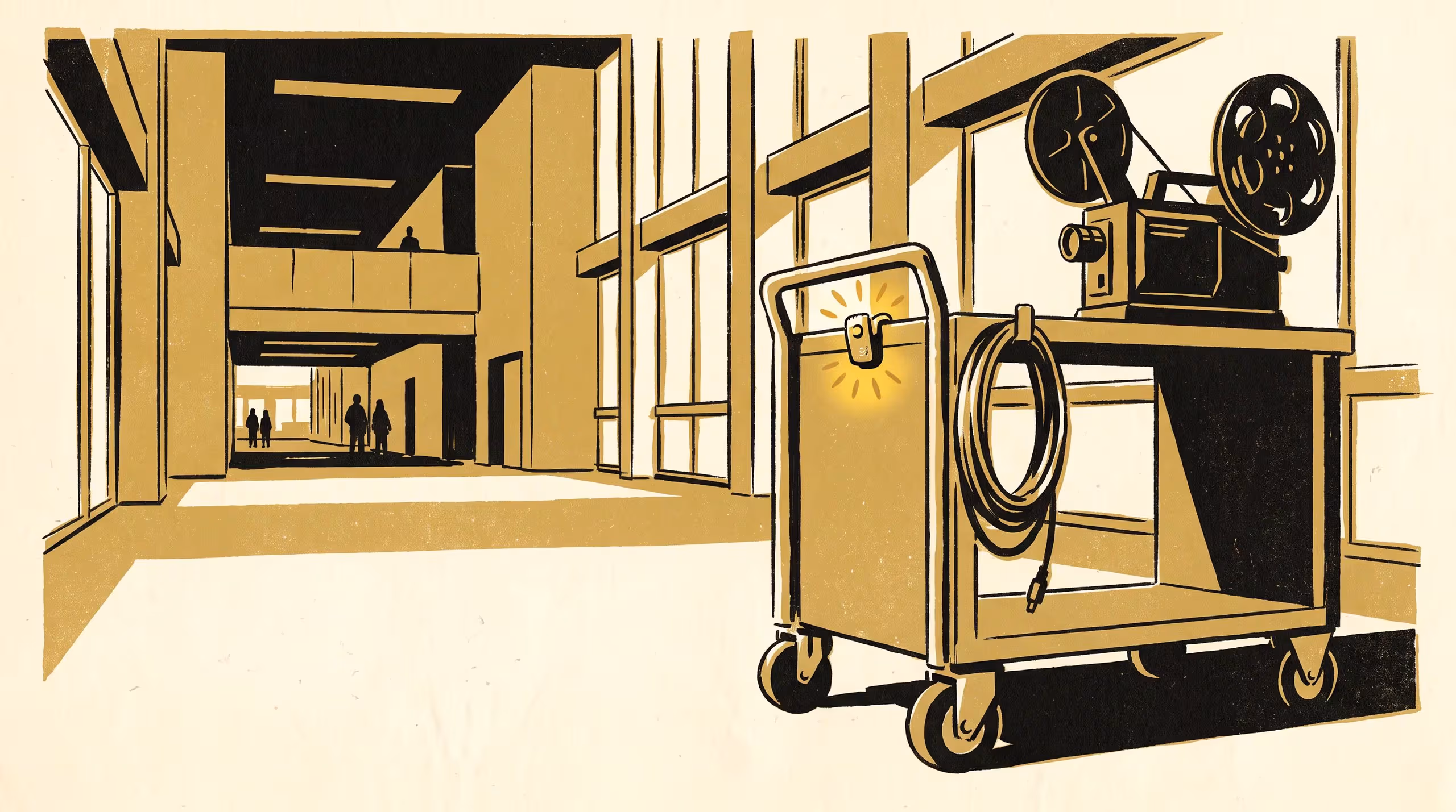 Illustration for Counted Before It's Checked: A Clip-On Logger for the Shared AV Carts, and How Its Raw Ping Count Reached the Replacement Budget