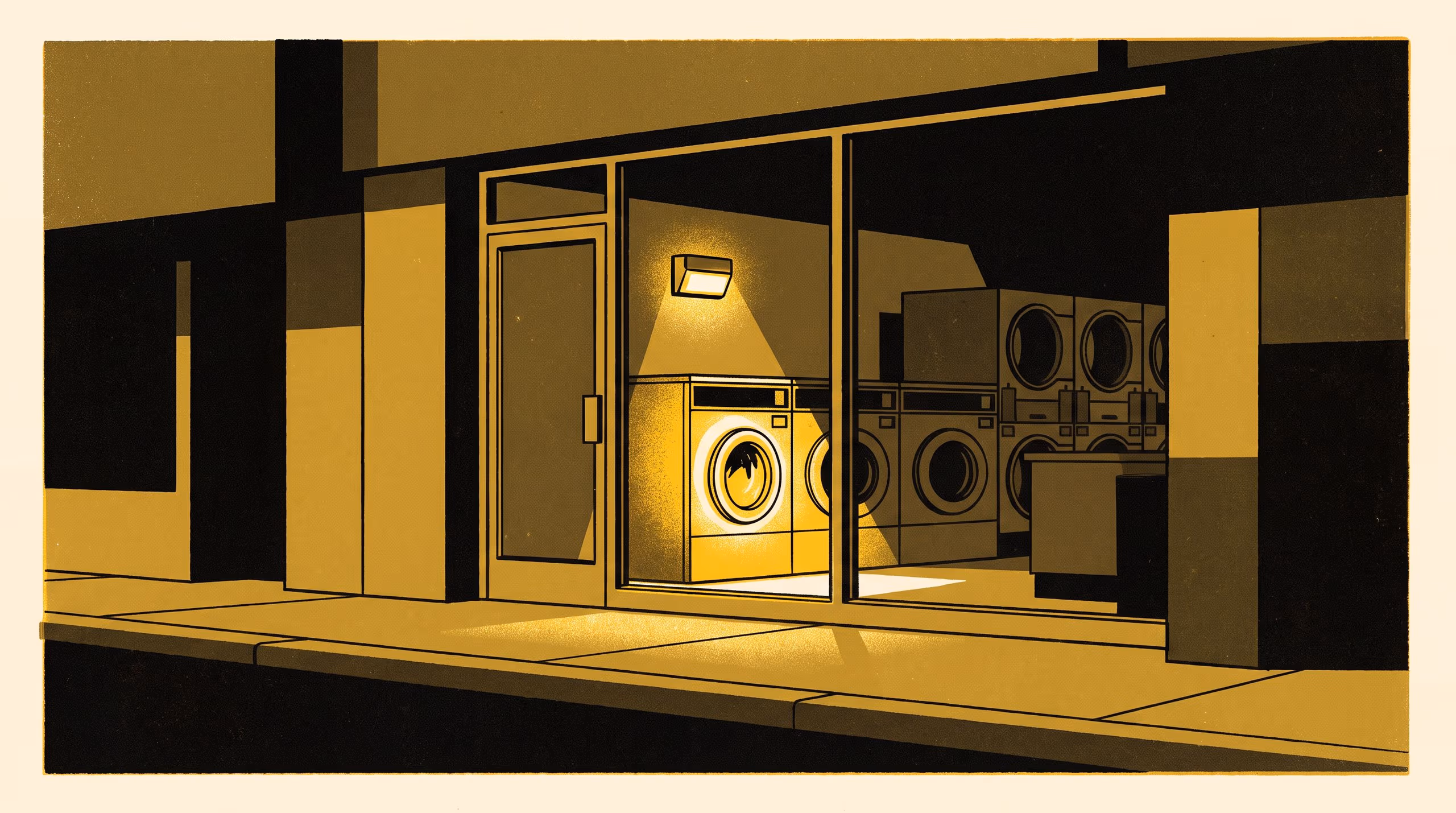 Illustration for Nearest the Door: Validating a Coin-Op Laundromat's Unpaid-Cycle Sensor Alert Against Owner-Audited Coin-Meter Counts