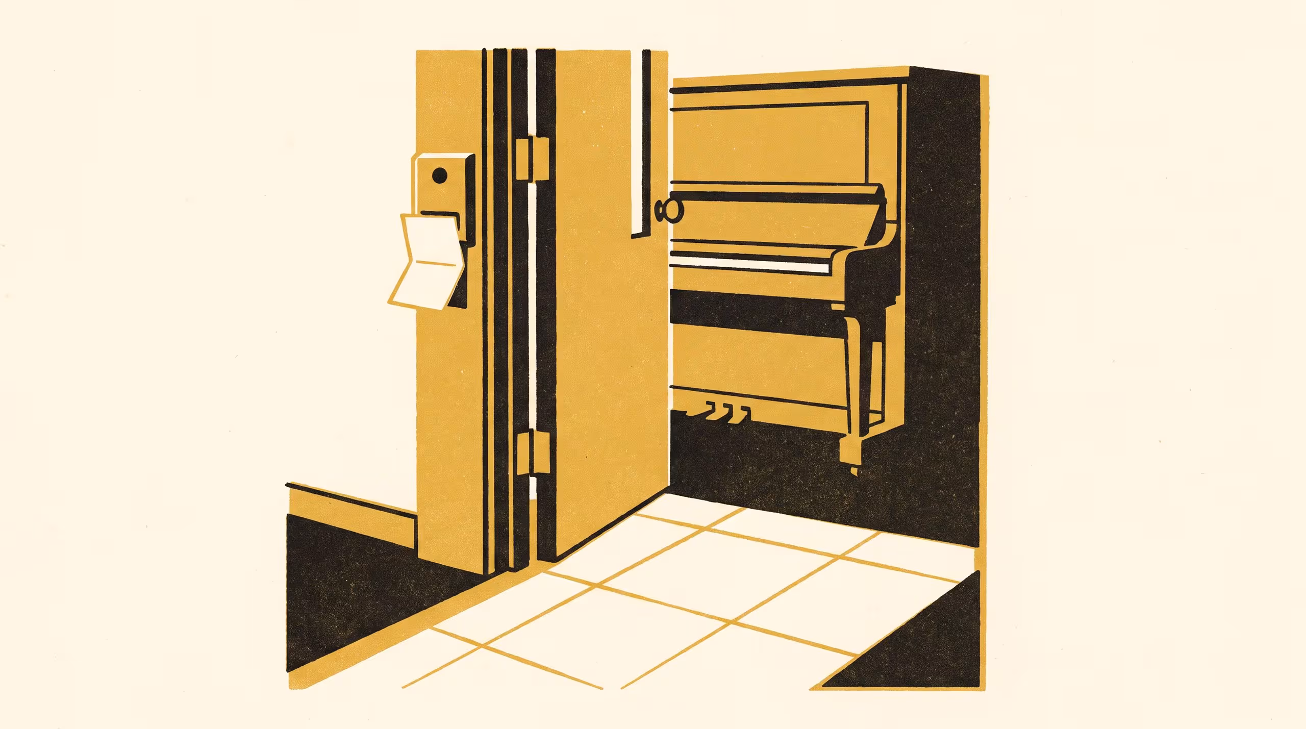 Illustration for Passed to a Friend, Not Freed: Auditing a Cooldown Timer on the Shared Piano-Practice-Room Booking Terminal